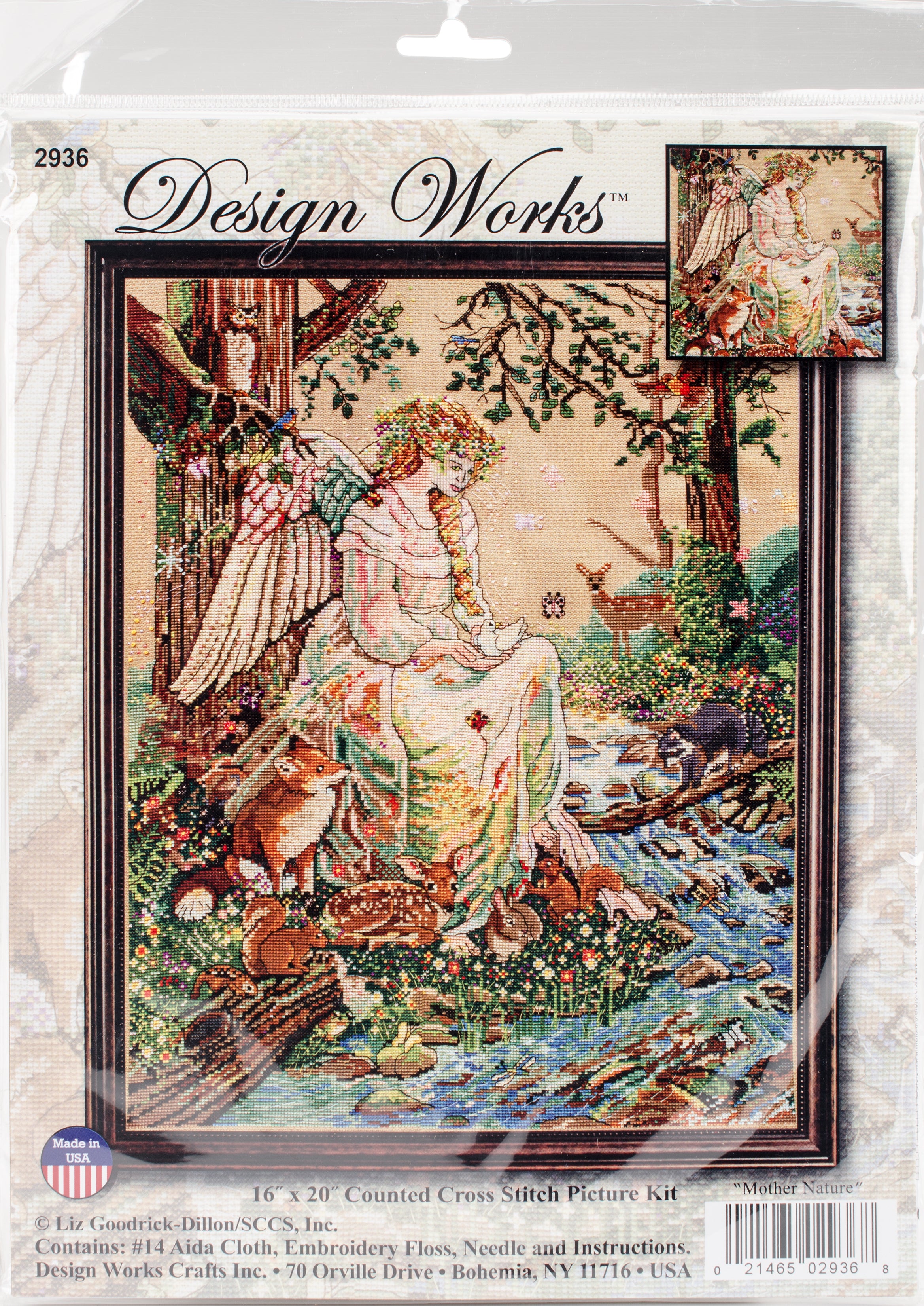 Mother Nature Counted Cross Stitch Kit 16"X20" 14 Count