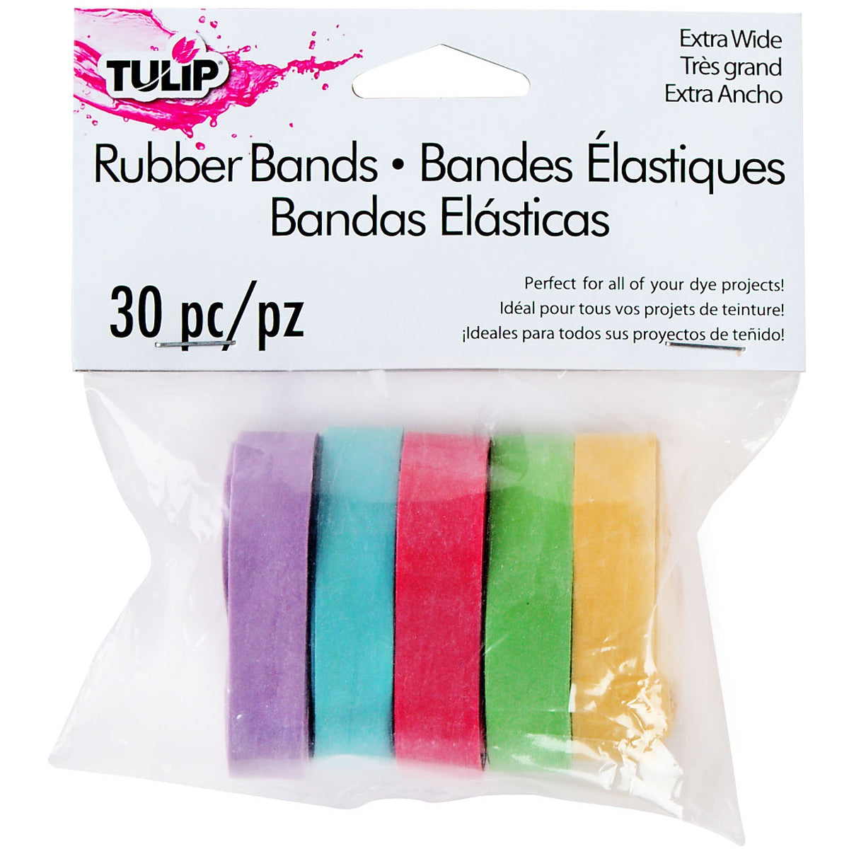 Tulip Wide Rubber Bands 30/Pkg 