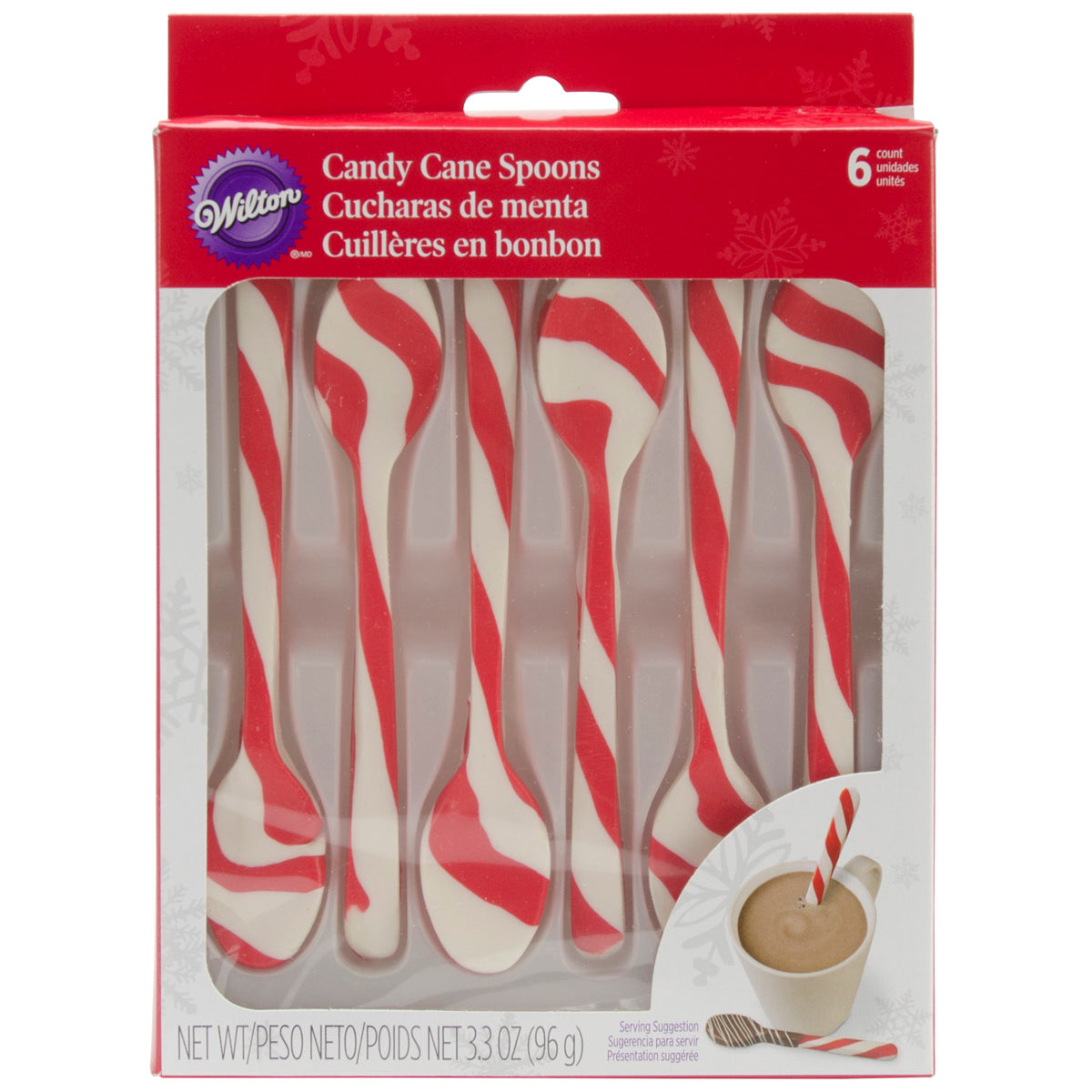 Candy Cane Spoons 6/Pkg Peppermint