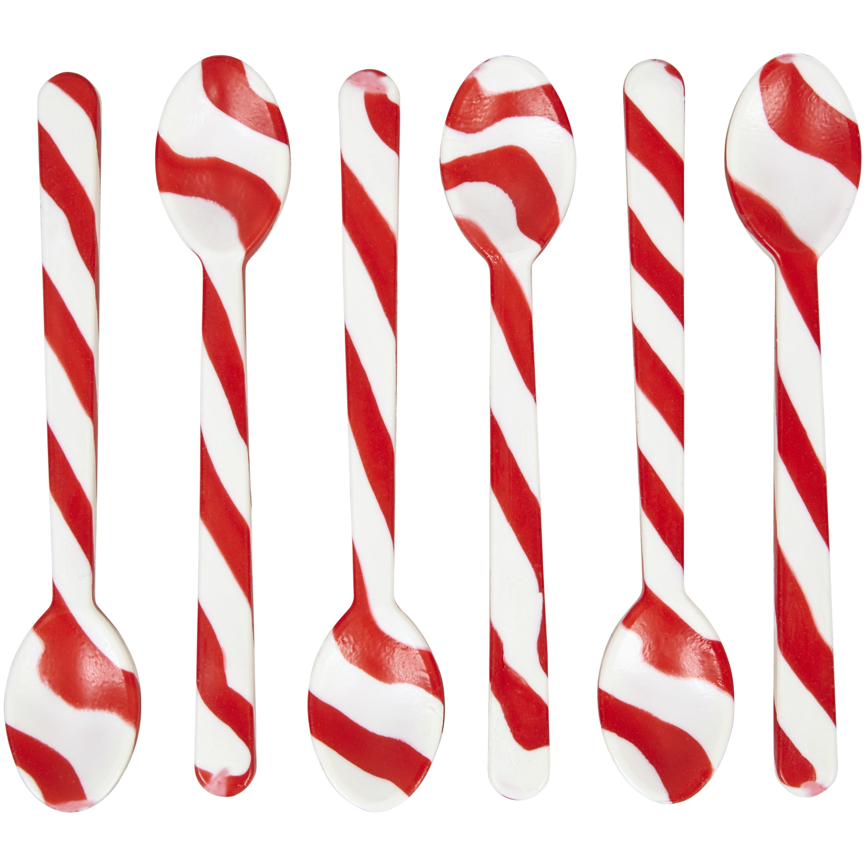 Candy Cane Spoons 6/Pkg Peppermint
