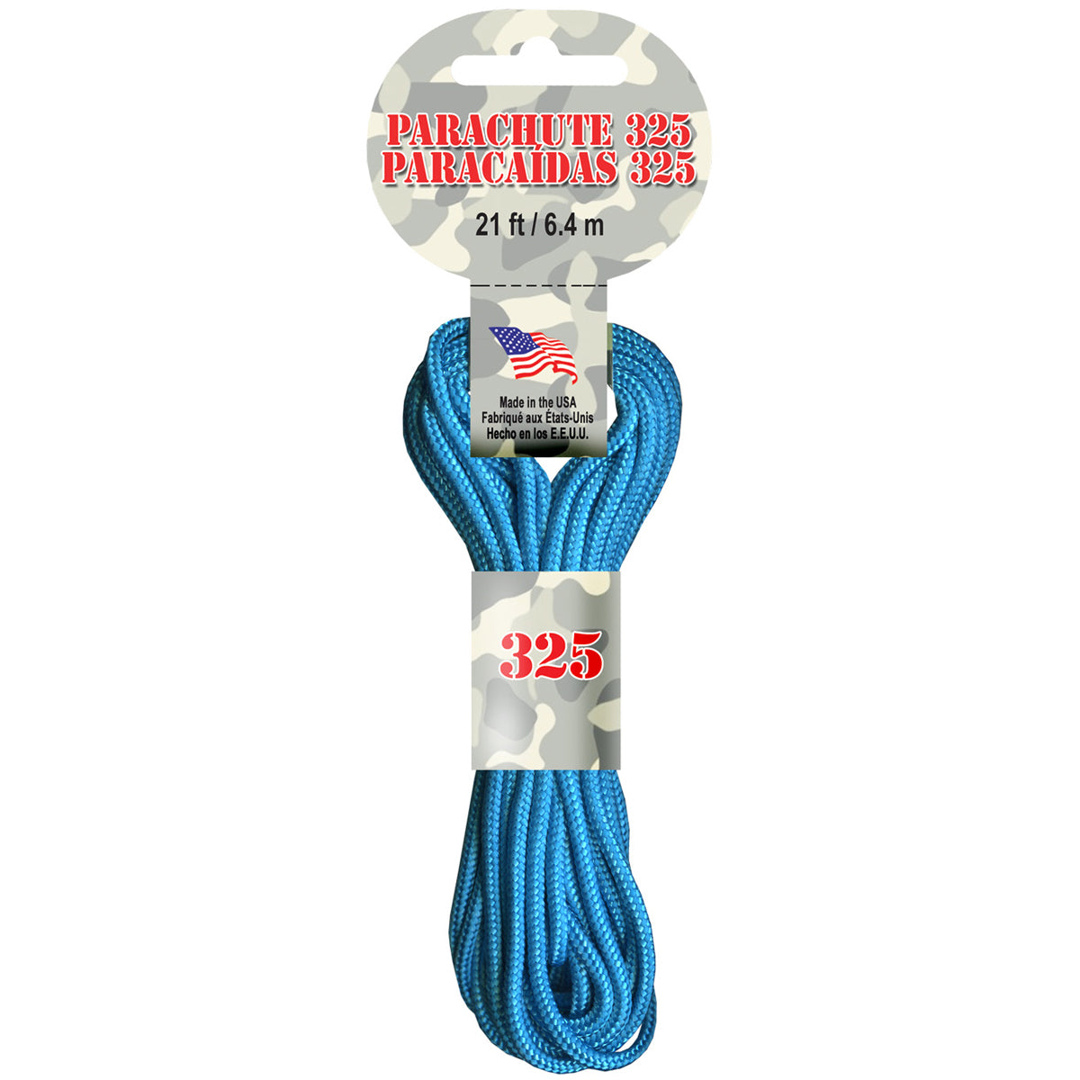 Parachute Cord 3mmX21' Turquoise