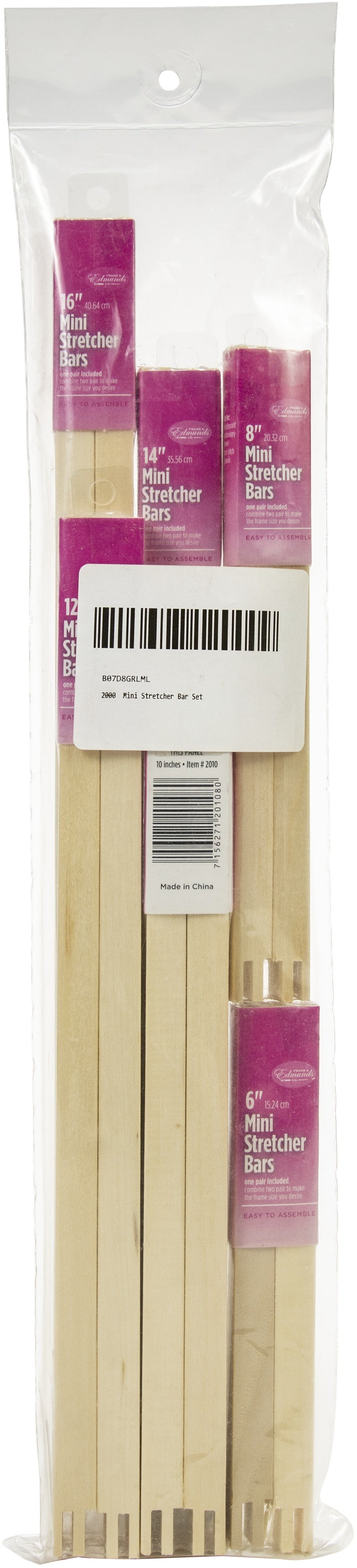 Frank A. Edmunds Mini Stretcher Bar Set Assorted Sizes