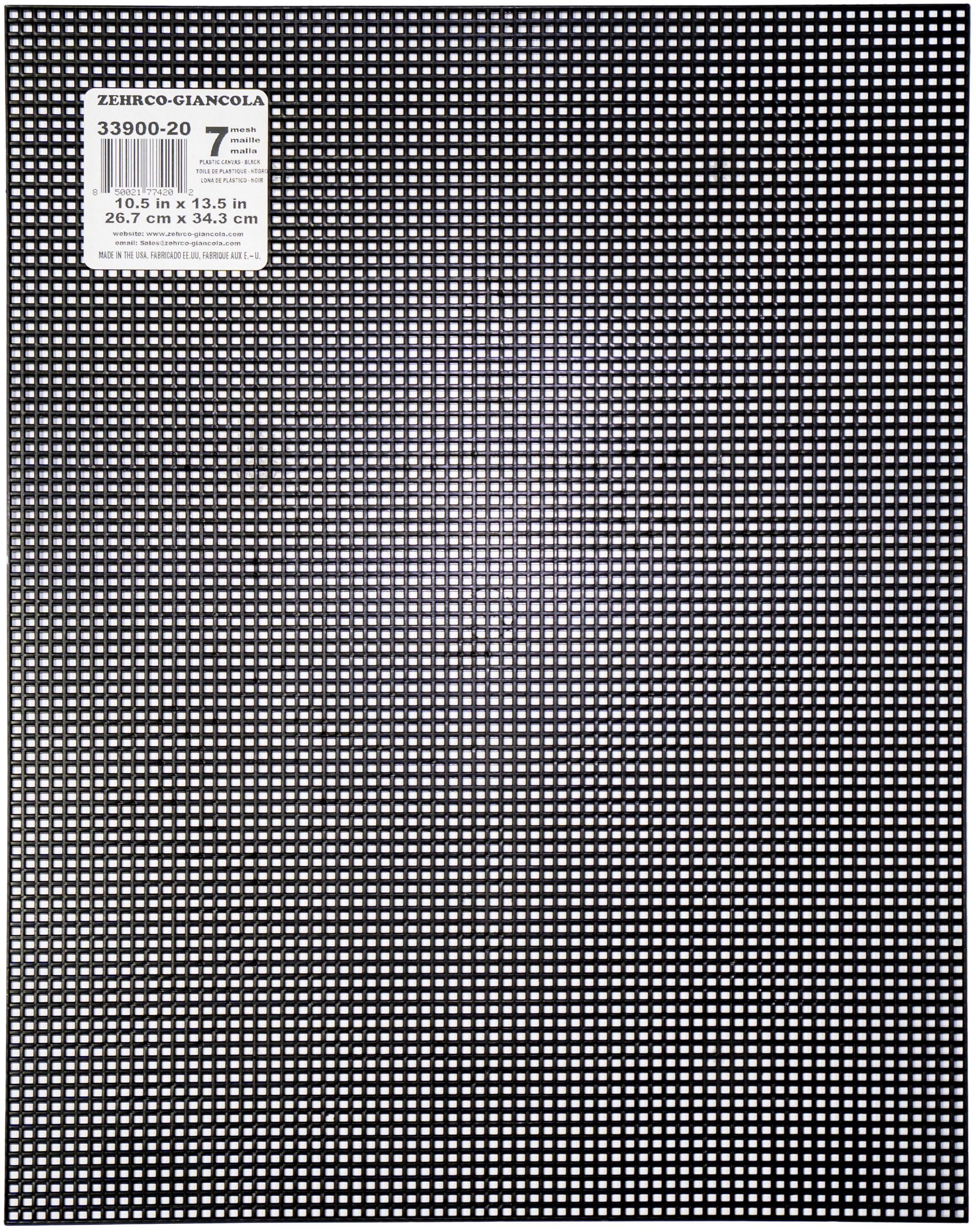 Plastic Canvas 7 Count 10"X13" Black