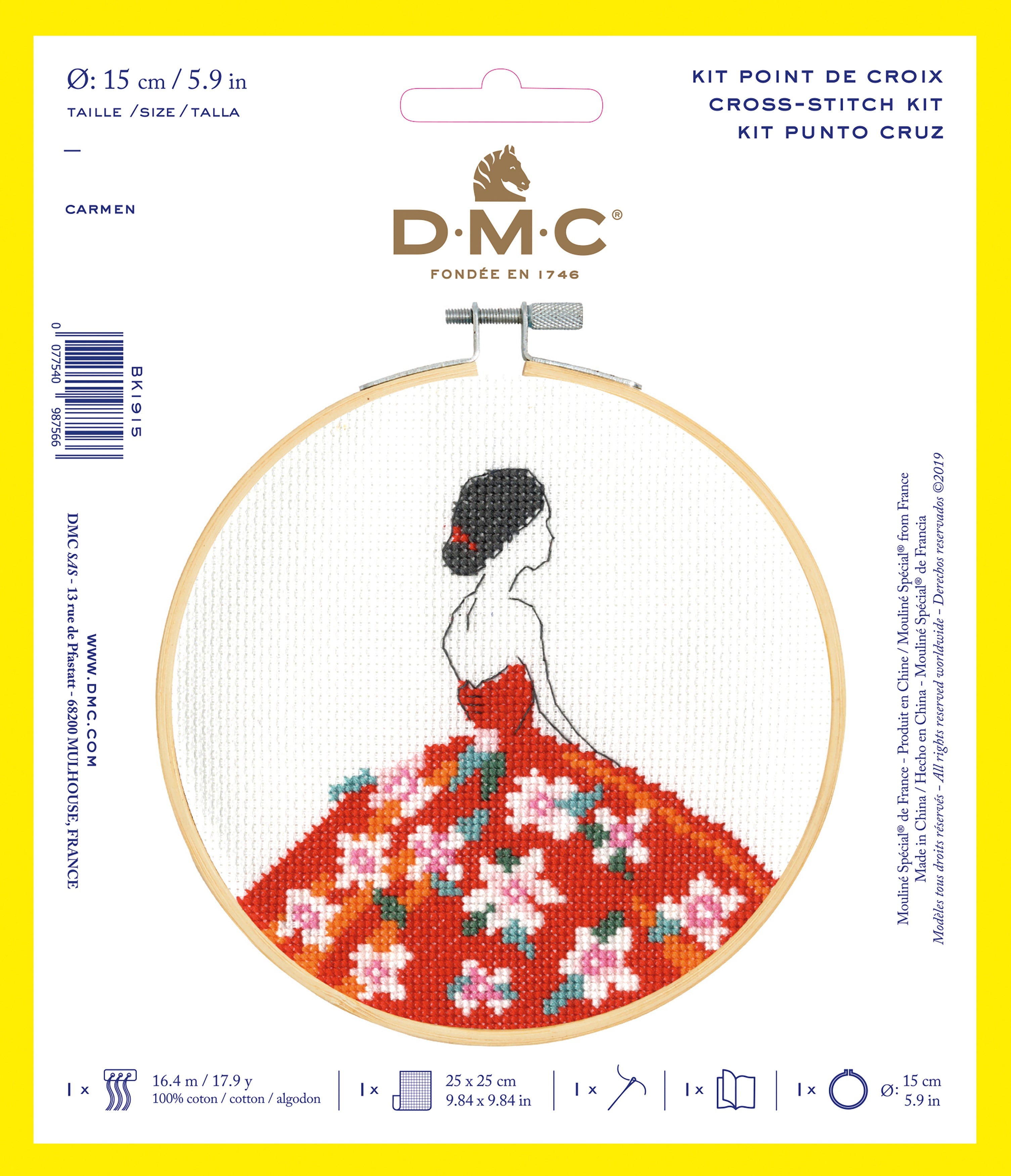 DMC Stitch Kit XS Carmen (14 Count)