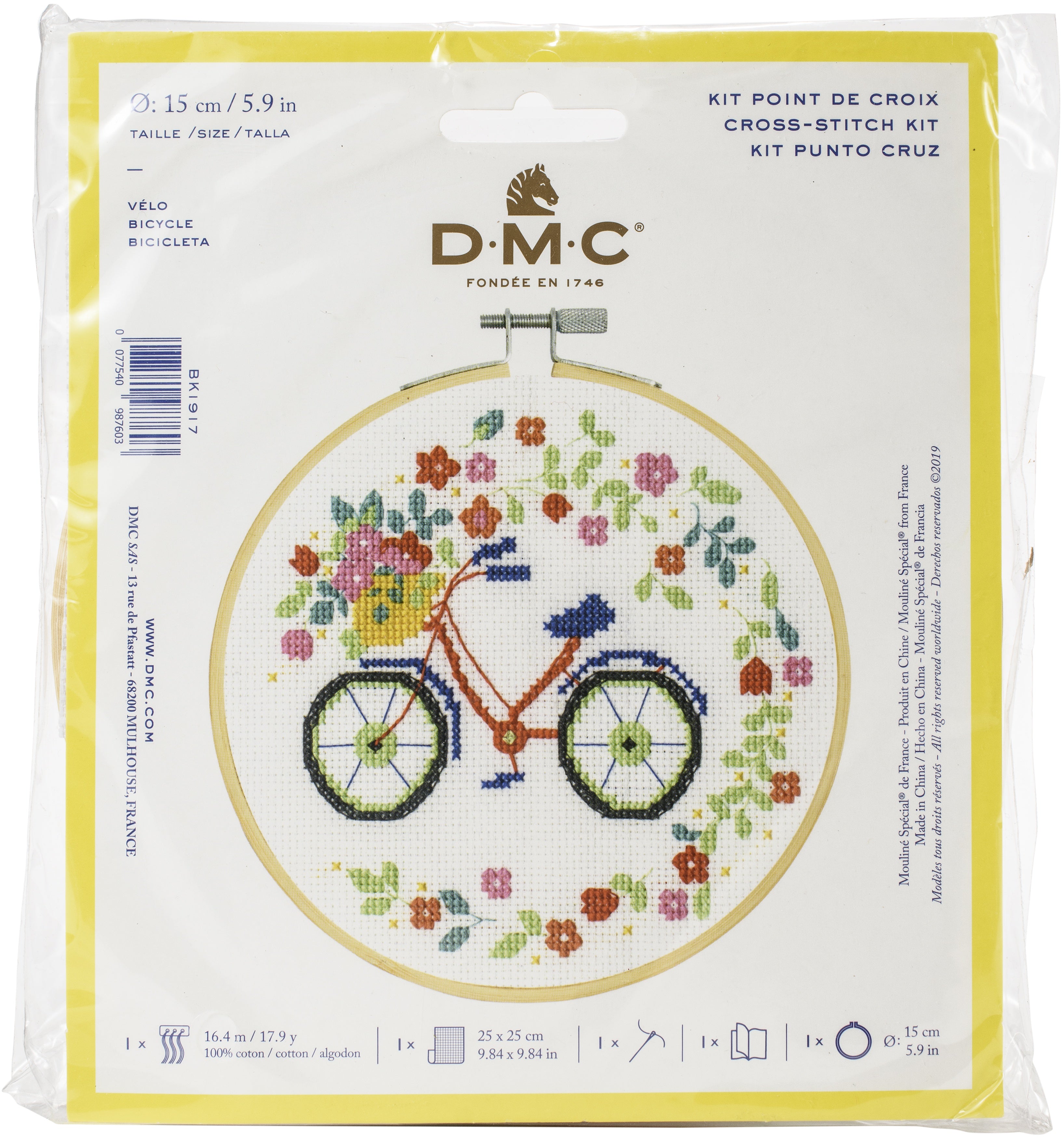 DMC Stitch Kit XS Bicycle (14 Count)