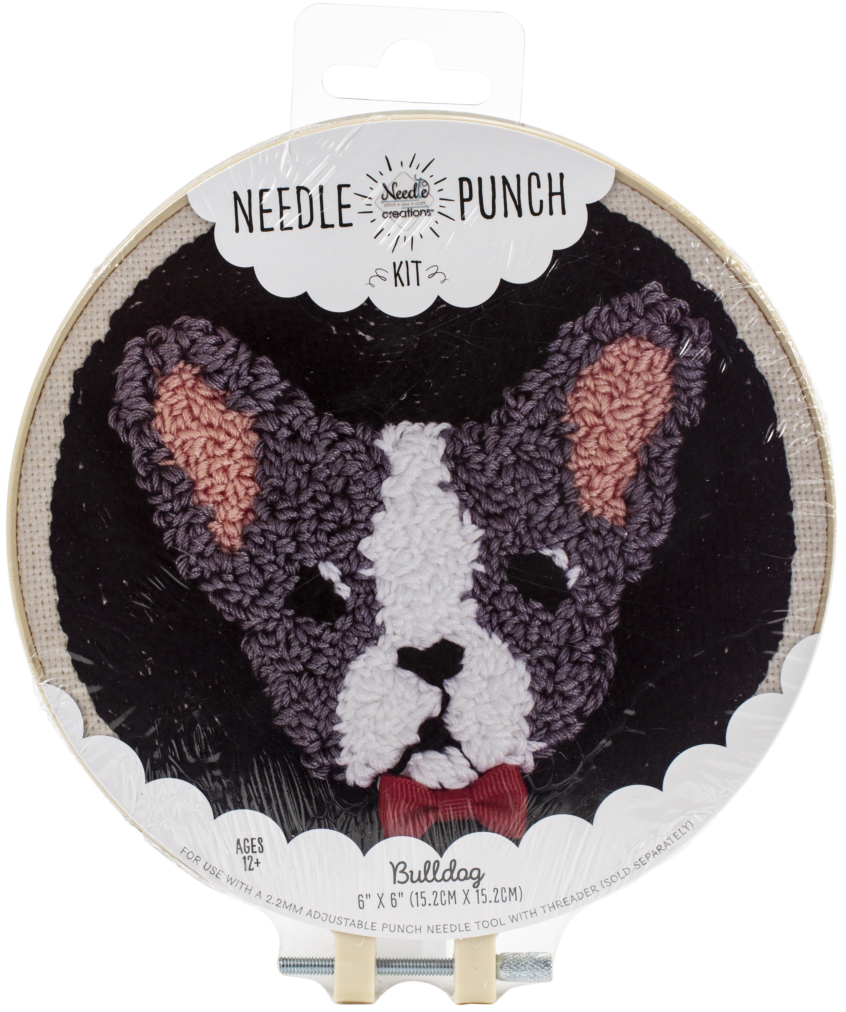 Fabric Editions Needle Creations Needle Punch Kit 6" Bulldog
