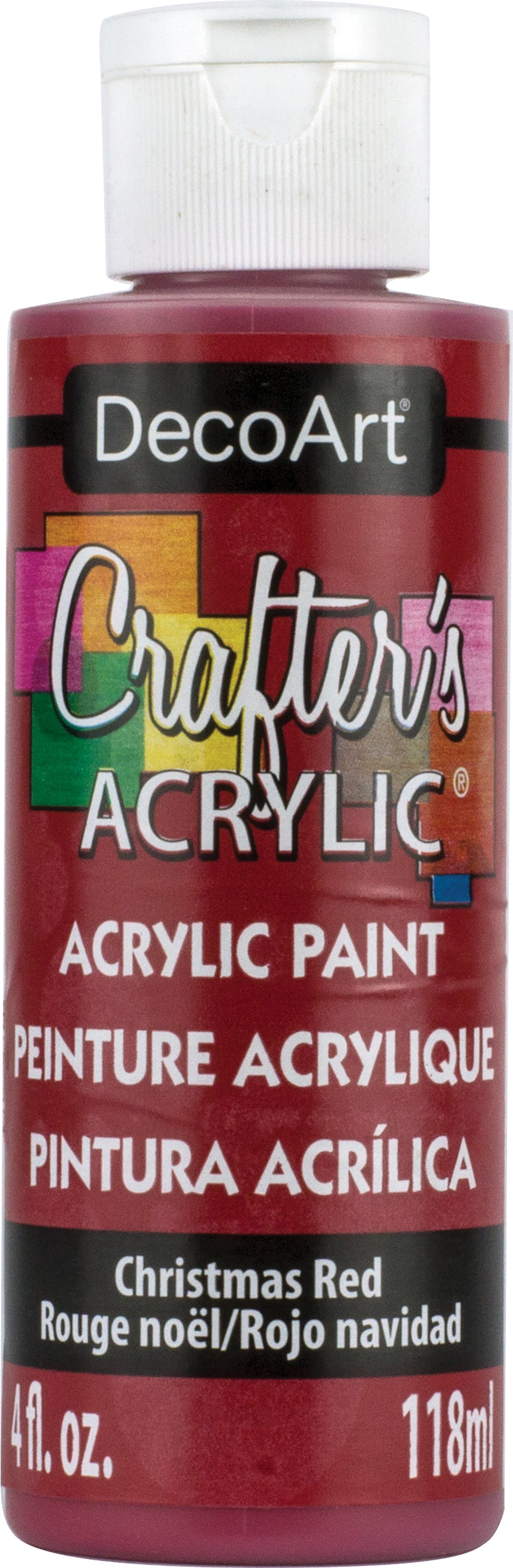 Crafter's Acrylic All Purpose Paint 4oz Christmas Red