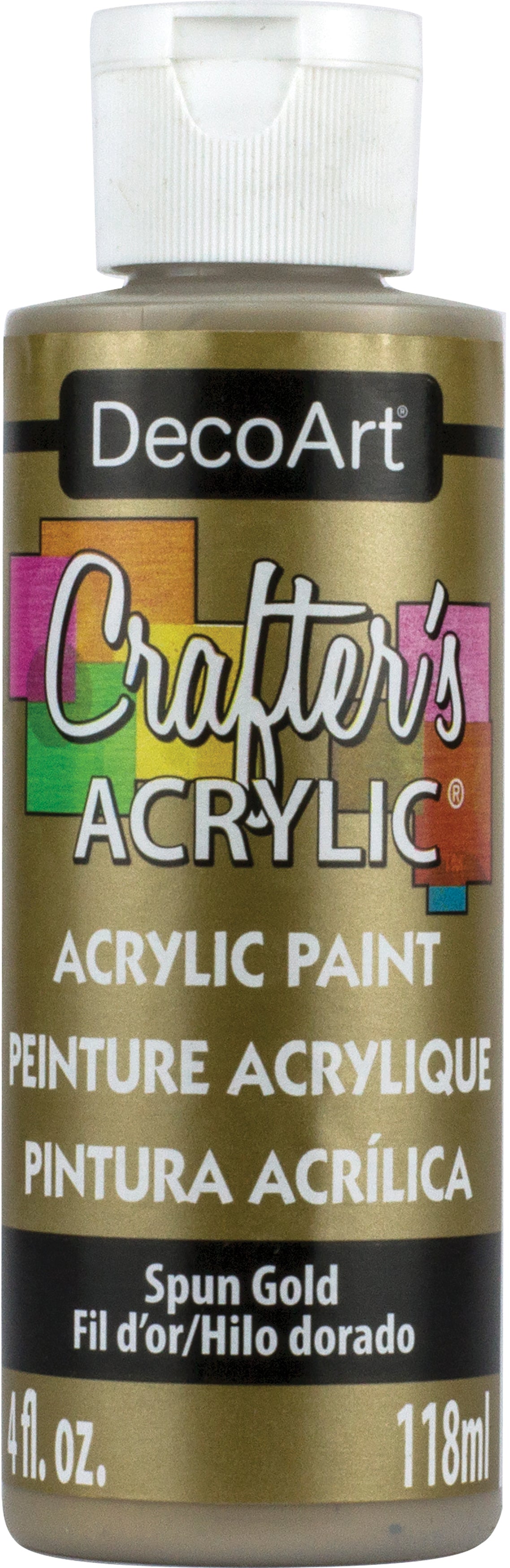 Crafter's Acrylic All Purpose Paint 4oz Spun Gold