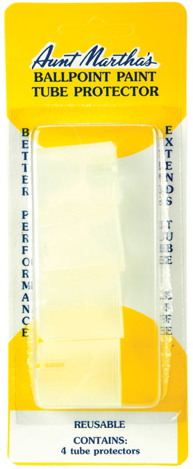 Aunt Martha's Ballpoint Paint Tube Protectors 4/Pkg  
