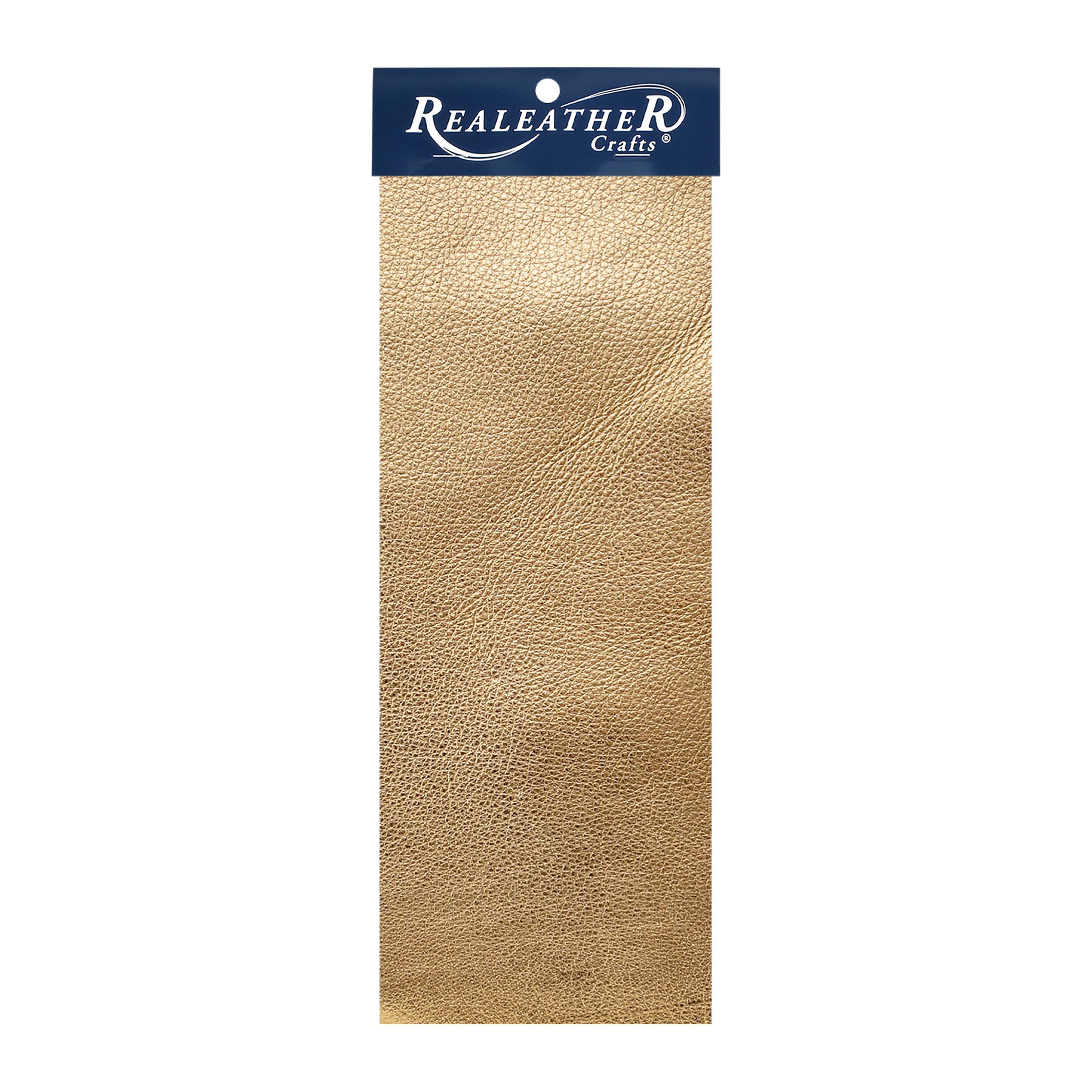 Realeather(R) Crafts Metallic Trim Piece 9"X3"-Gold