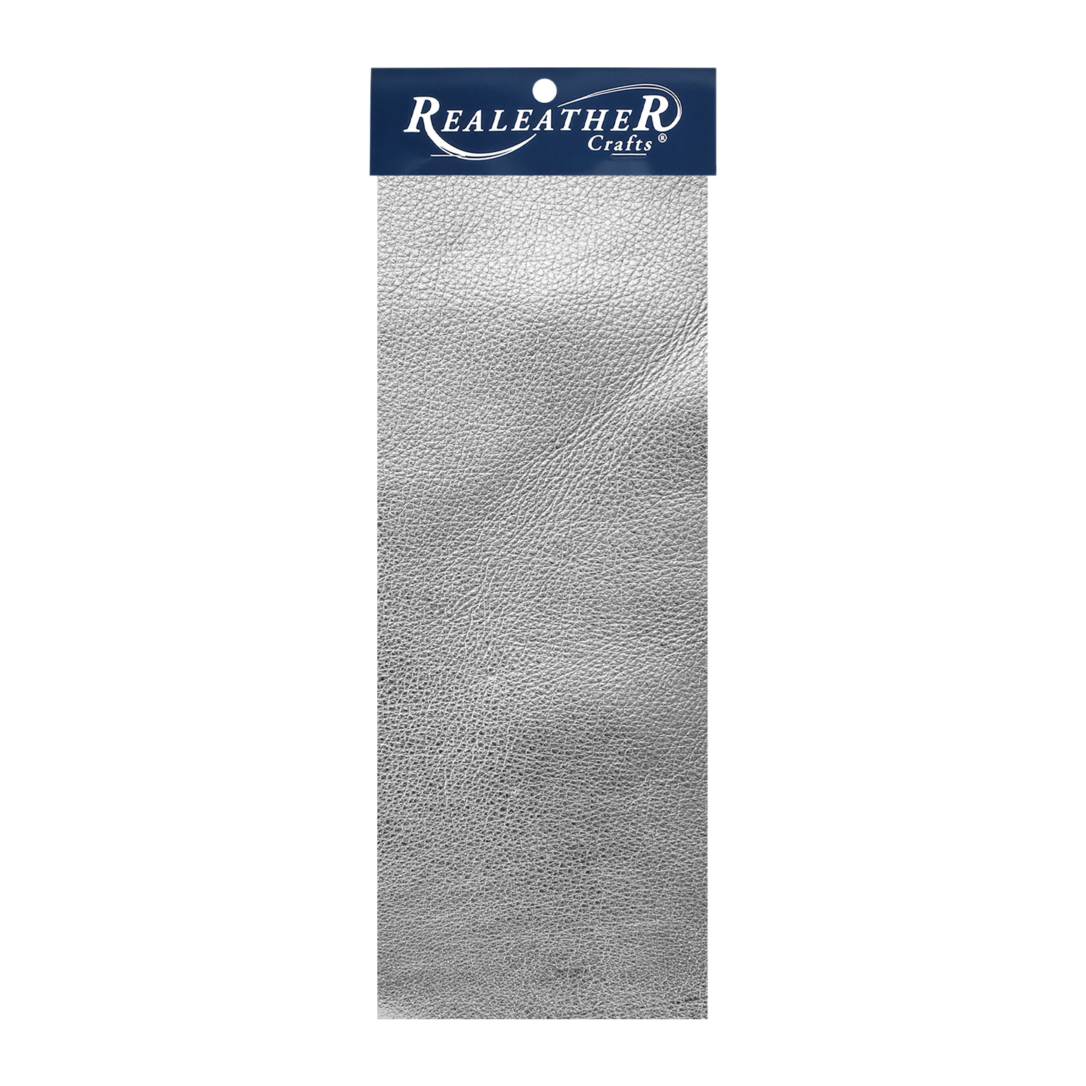 Realeather(R) Crafts Metallic Trim Piece 9"X3"-Silver