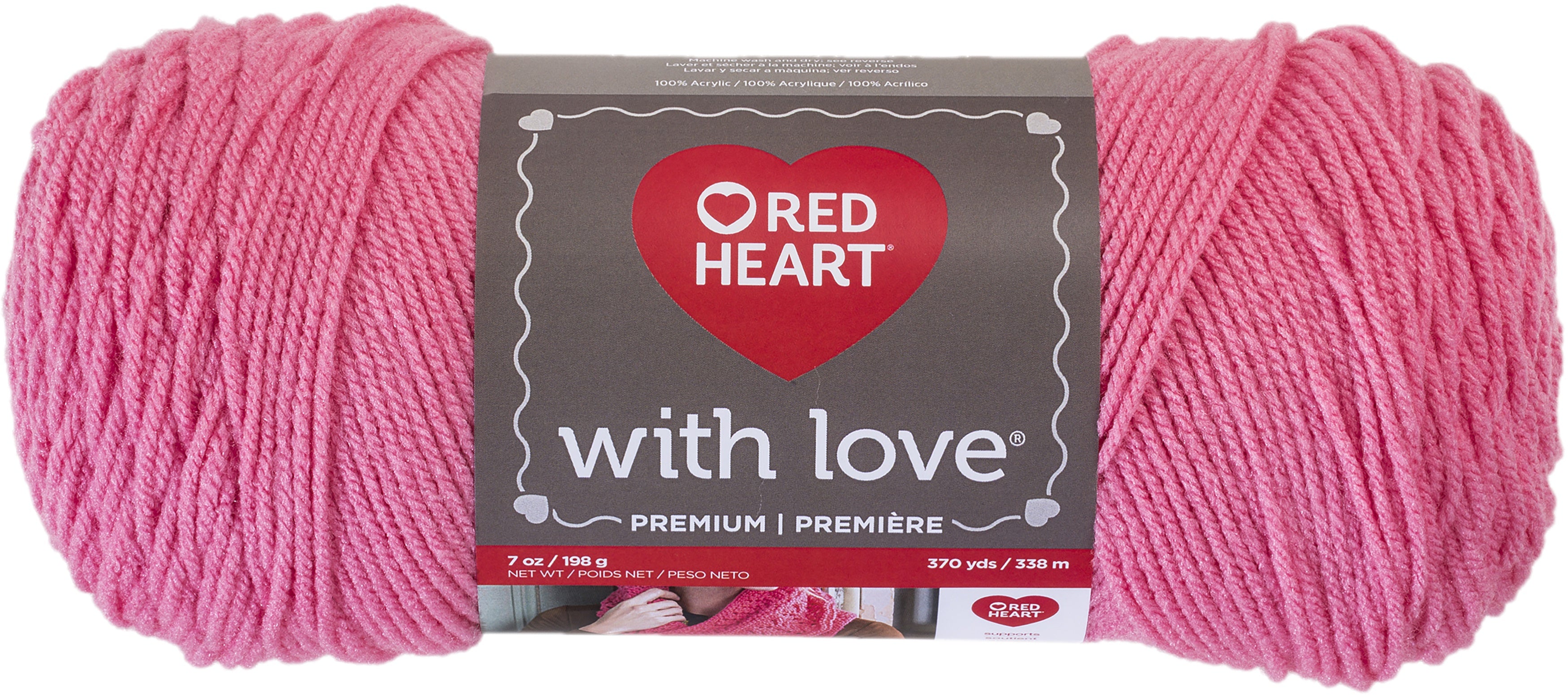 Red Heart With Love Yarn Bubble Gum