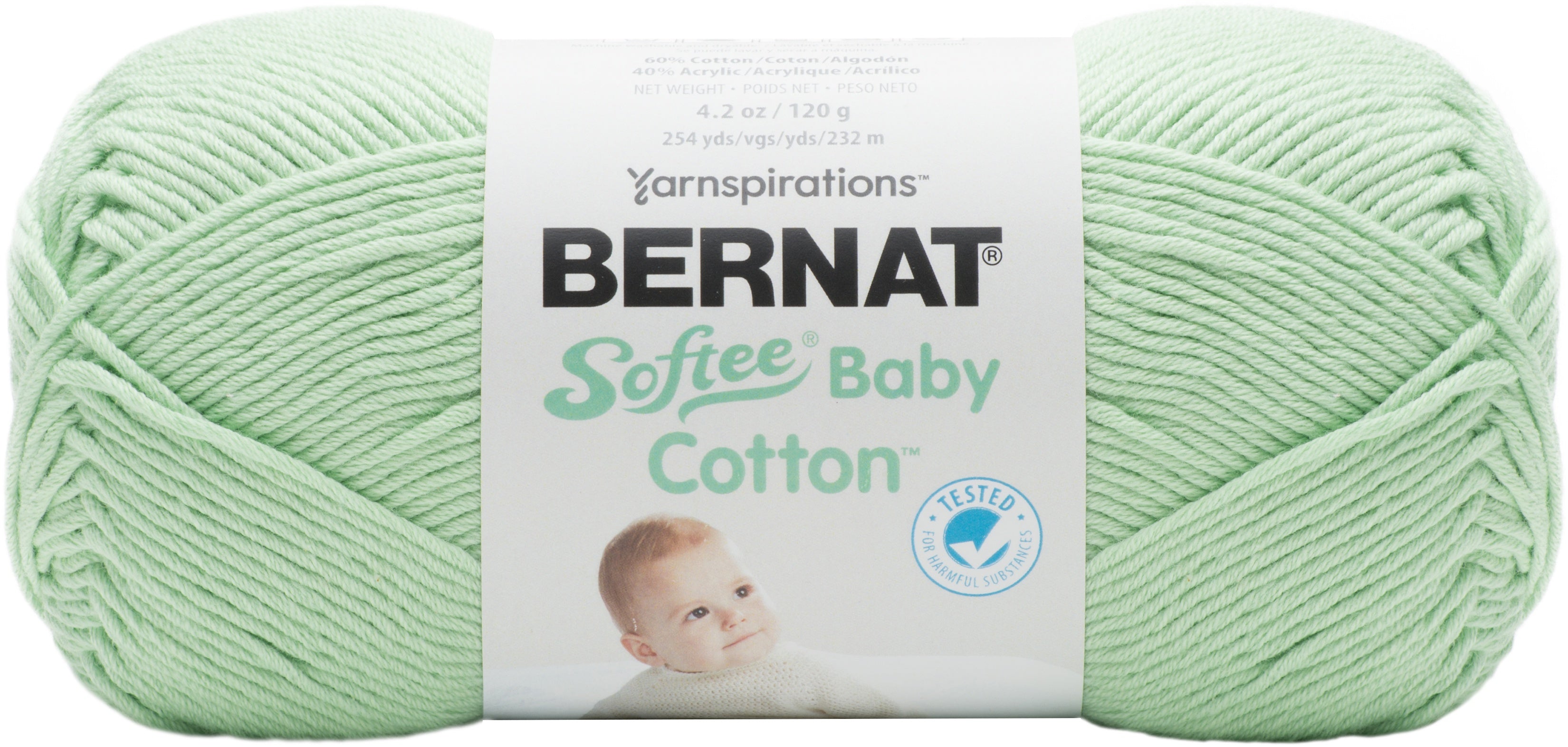 Bernat Softee Baby Cotton Yarn Jade Frost