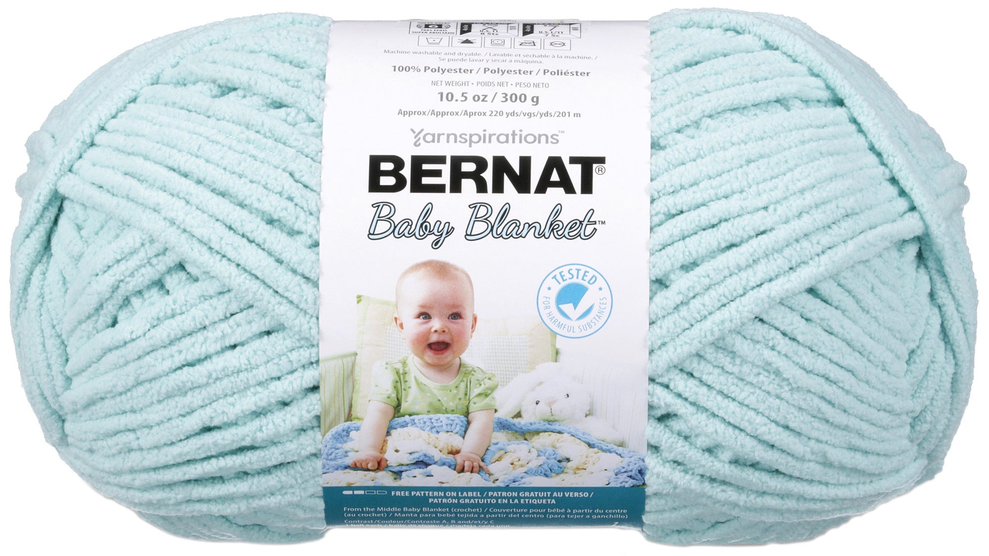 Baby Blanket Big Ball Yarn Seafoam