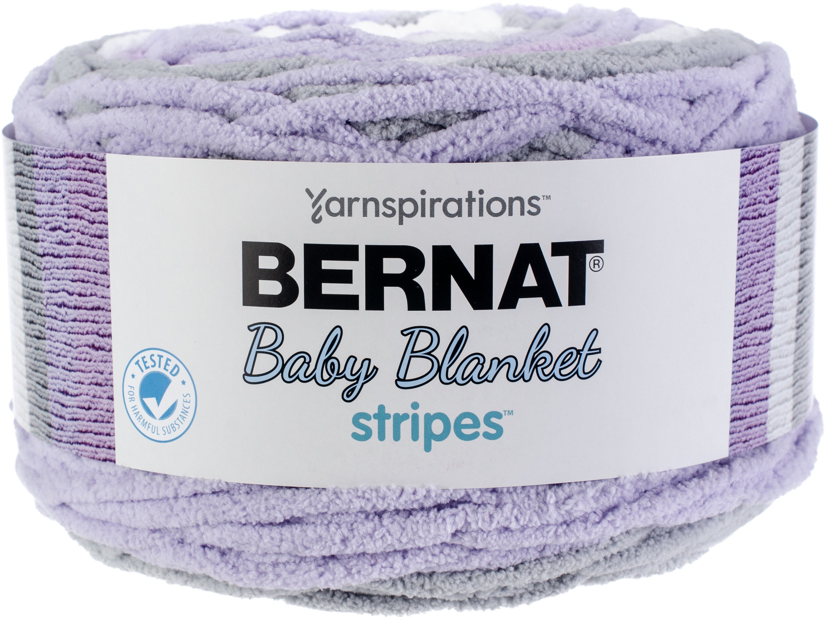 Bernat Bernat Baby Blanket Stripes Yarn Violets