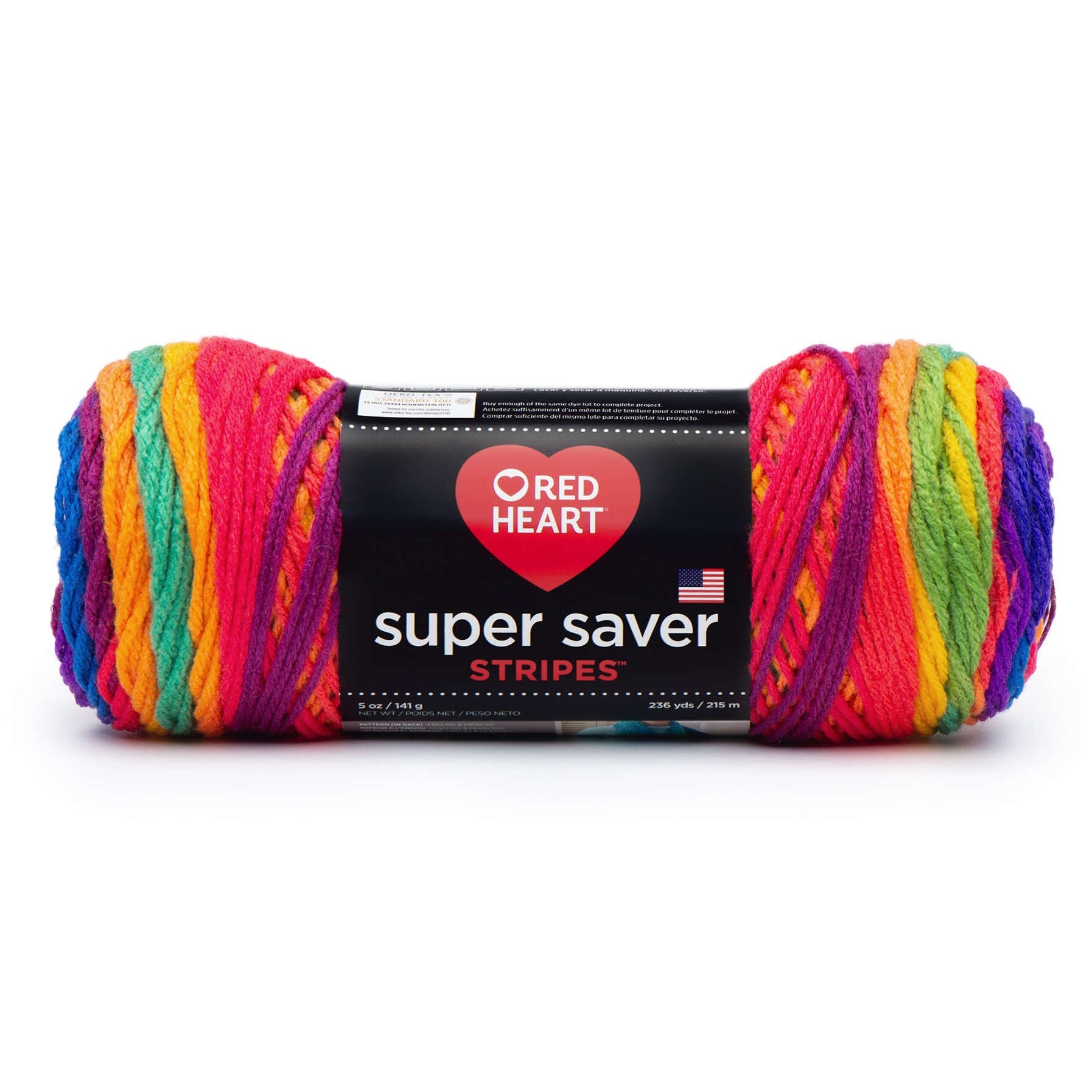 Red Heart Super Saver Yarn Favorite Stripe