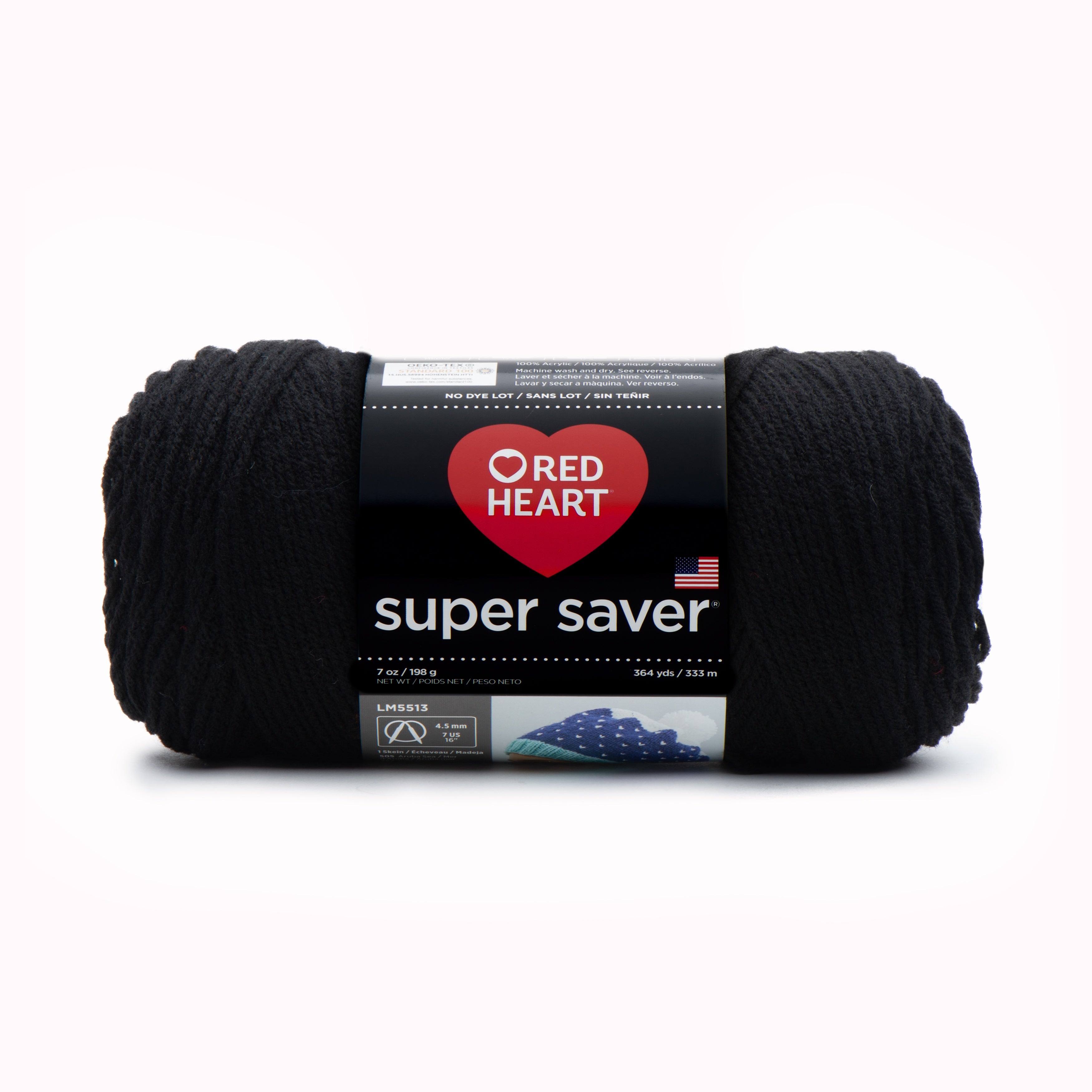 Red Heart Super Saver Yarn Black