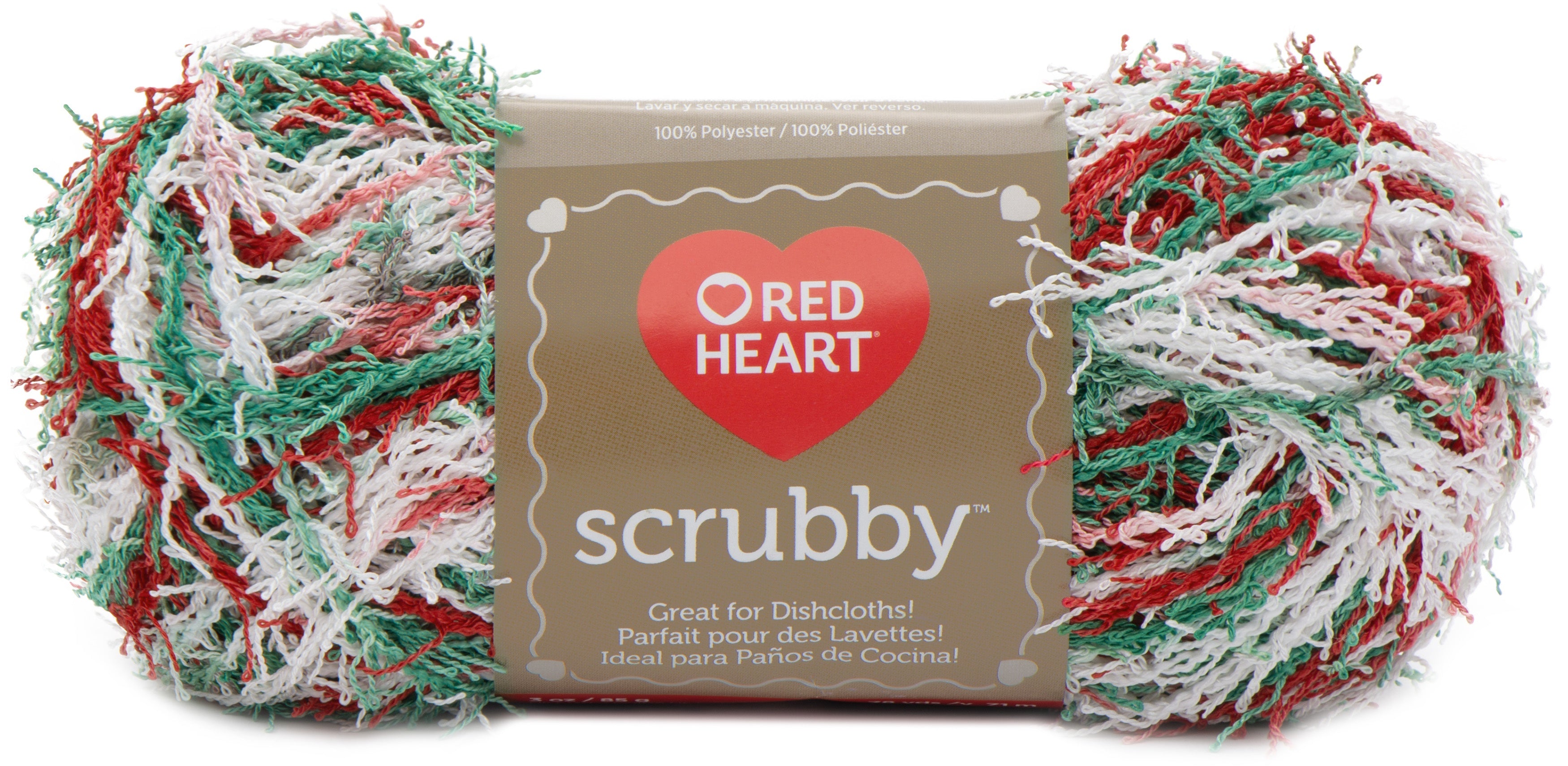 Red Heart Scrubby Yarn Jolly