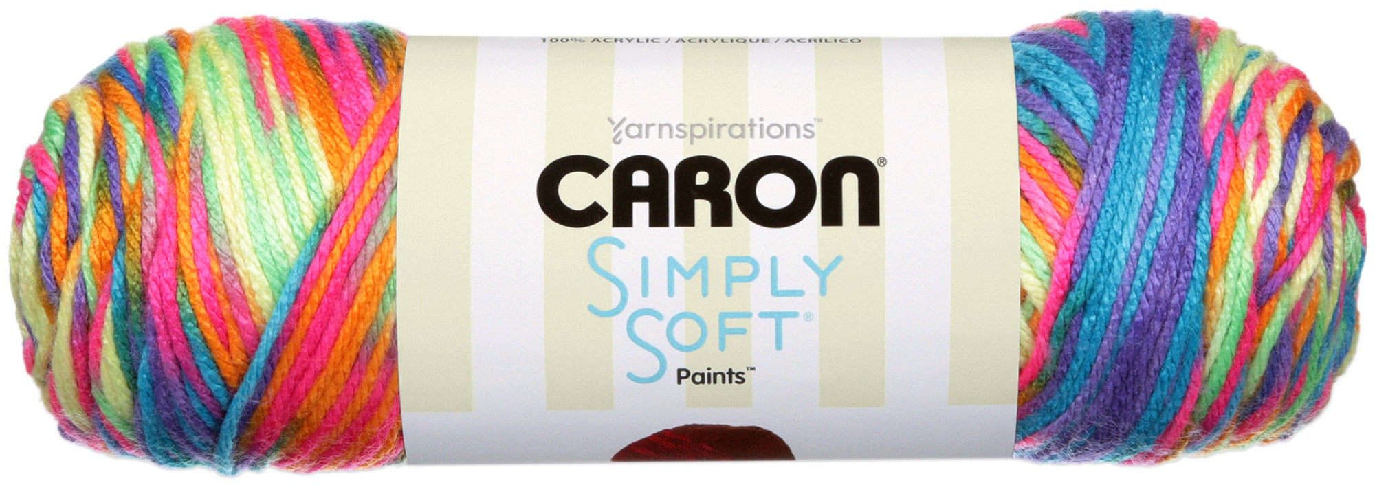 Simply Soft Paints Yarn Rainbow Bright