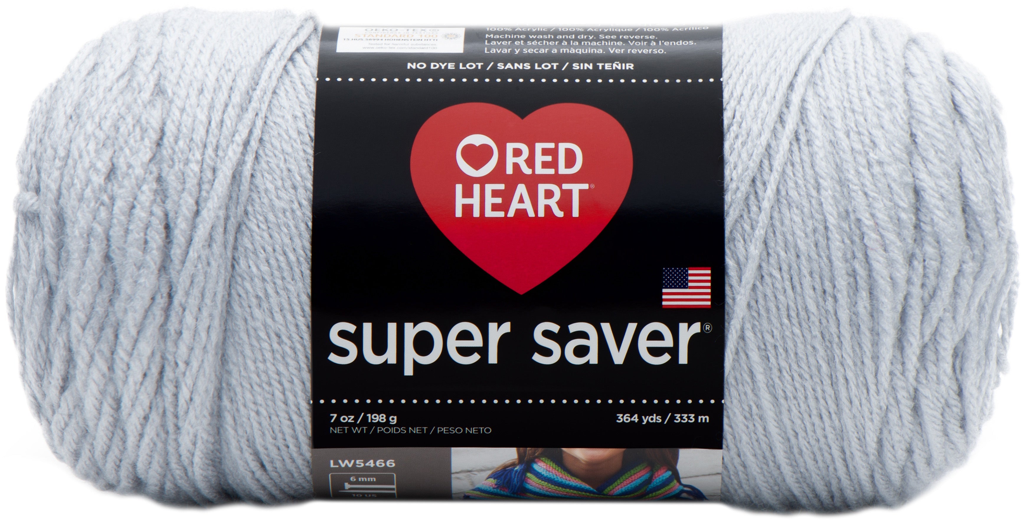 Red Heart Super Saver Yarn Light Grey