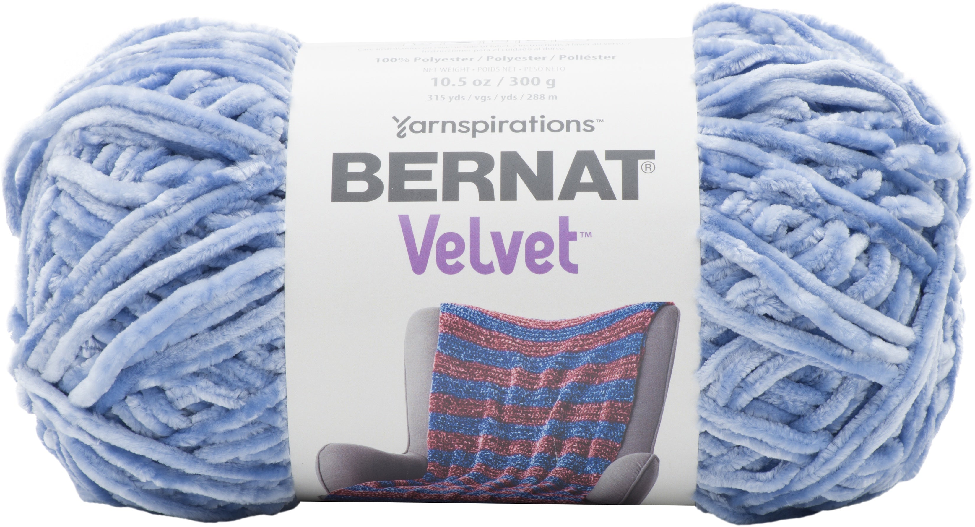 Bernat Velvet Yarn Smokey Blue