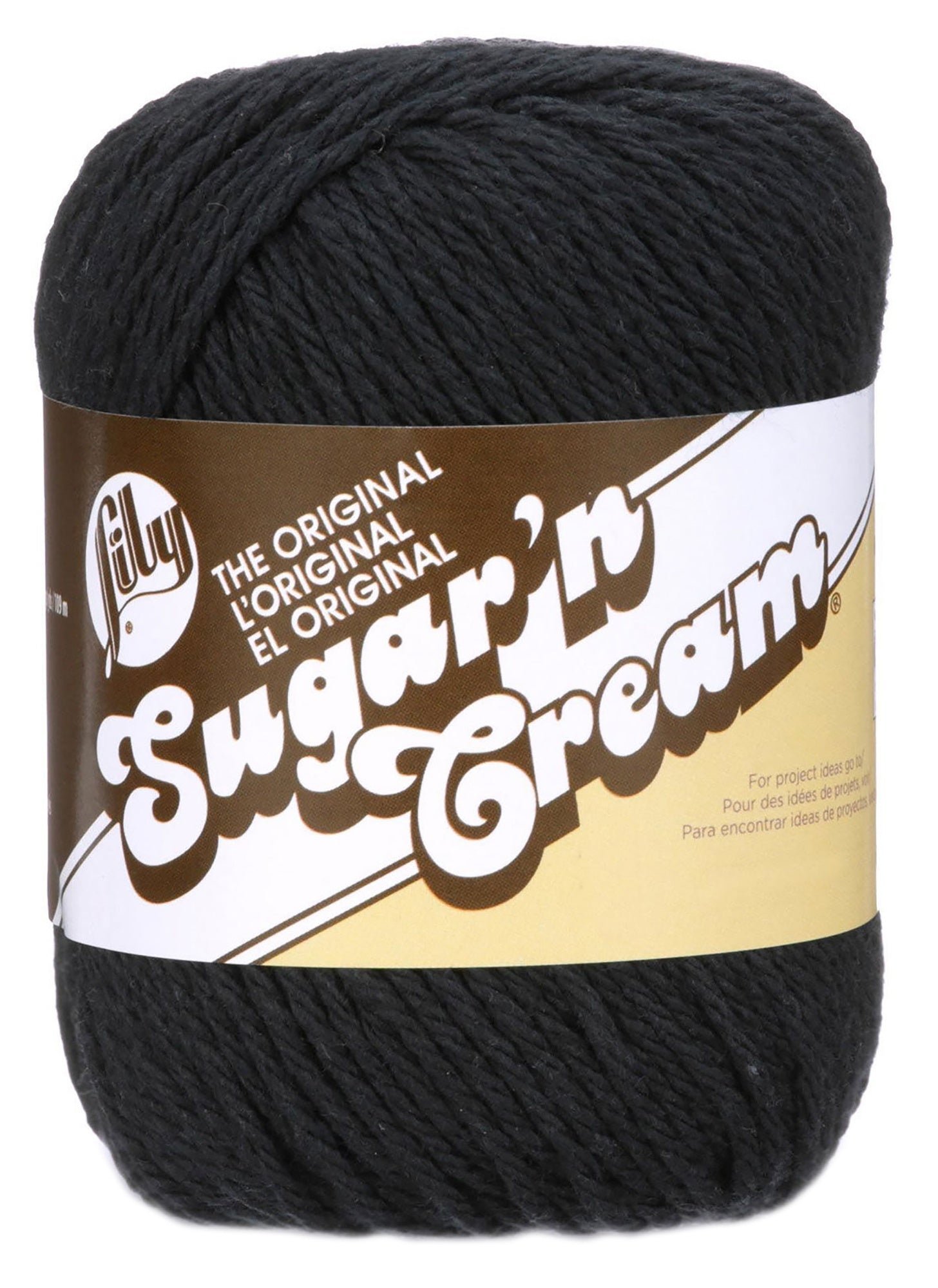 Sugar'n Cream Yarn - Solids Black