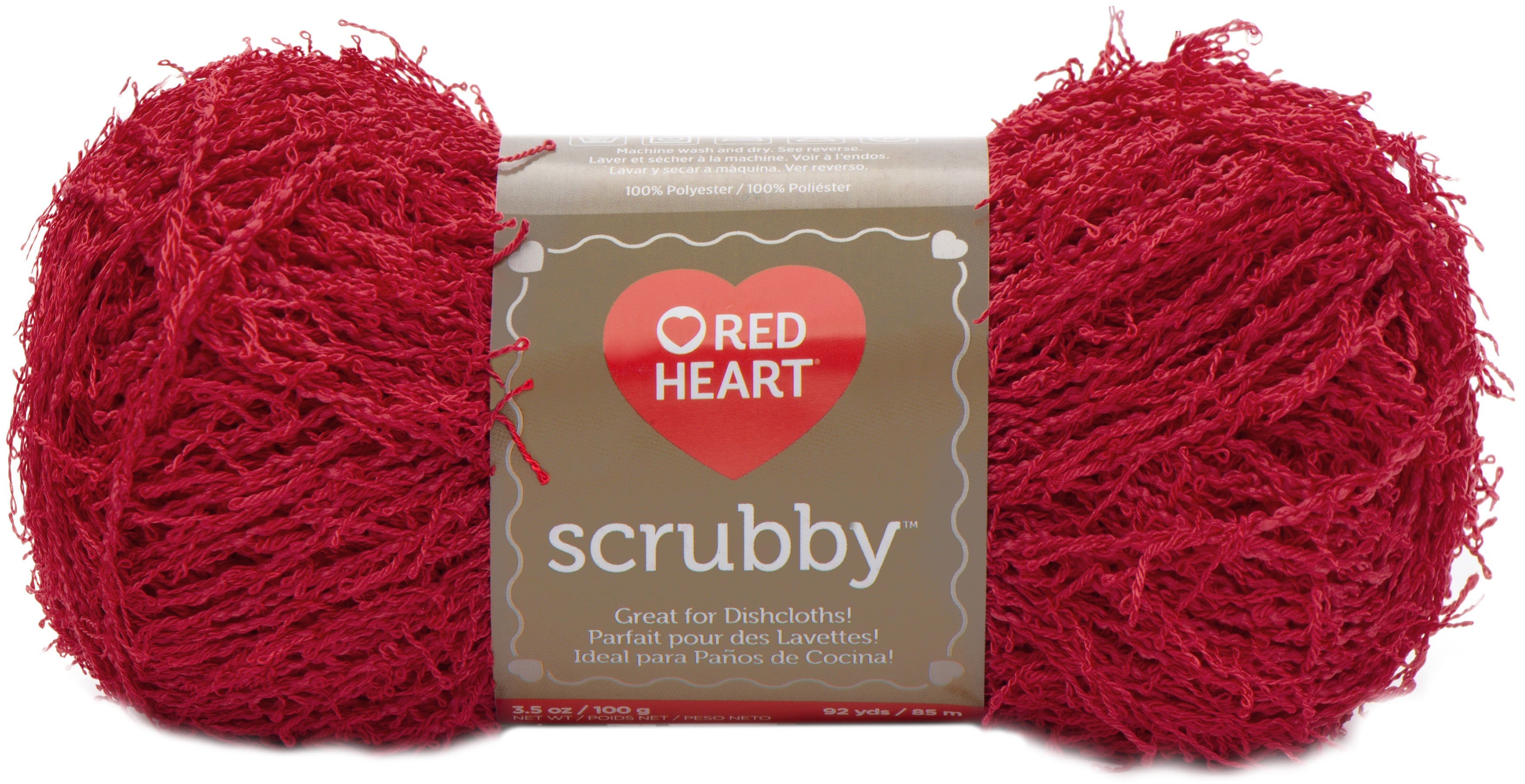 Red Heart Scrubby Yarn Cherry