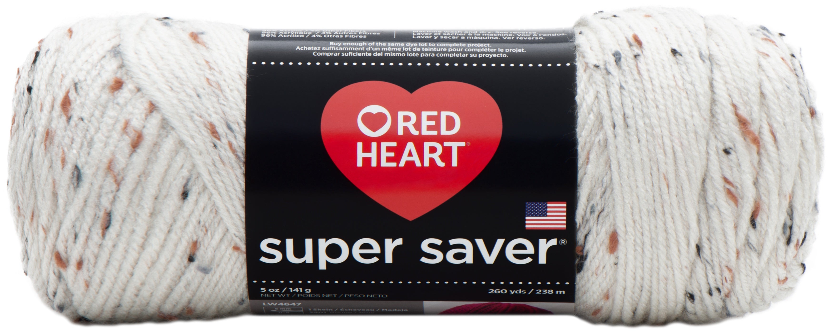 Red Heart Super Saver Yarn Aran Fleck