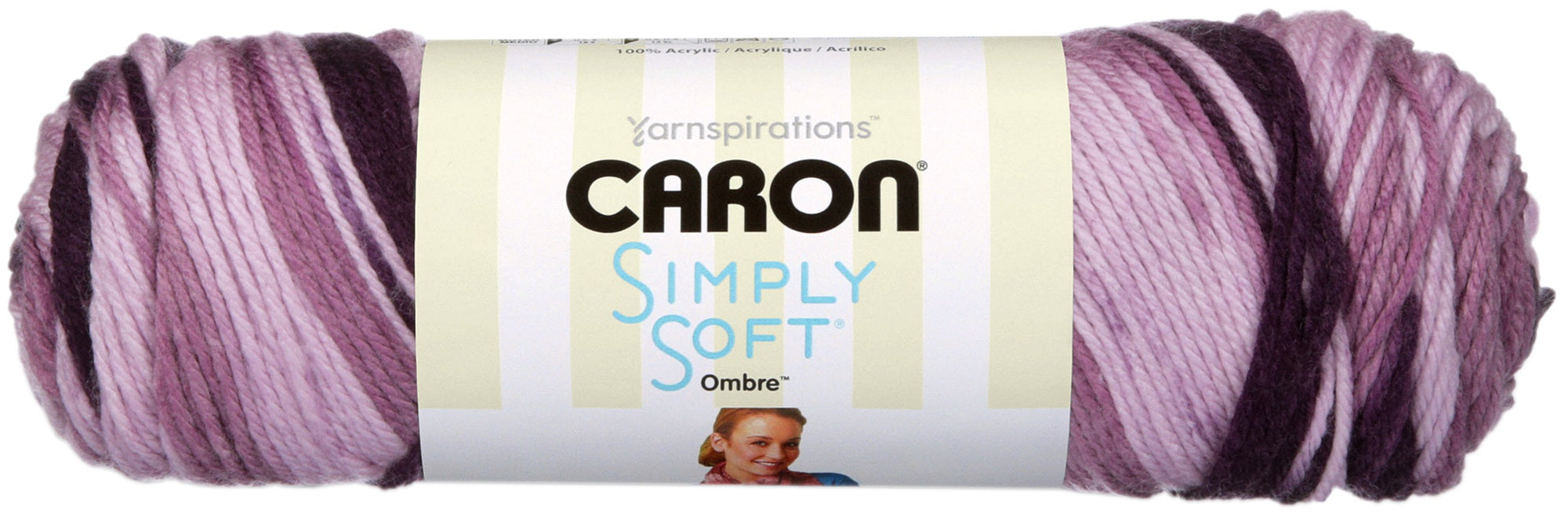 Simply Soft Ombres Yarn Grape Purple
