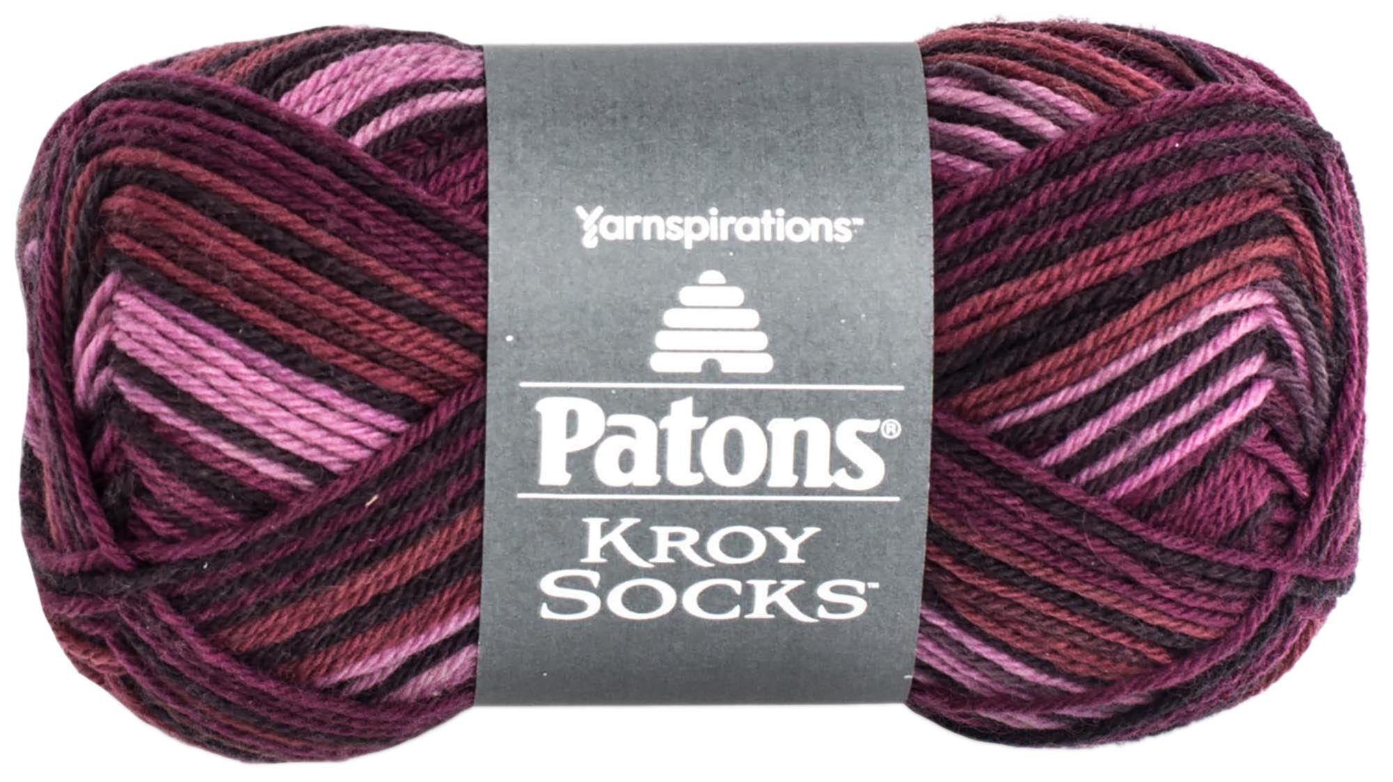 Kroy Socks Yarn Amethyst Stripes