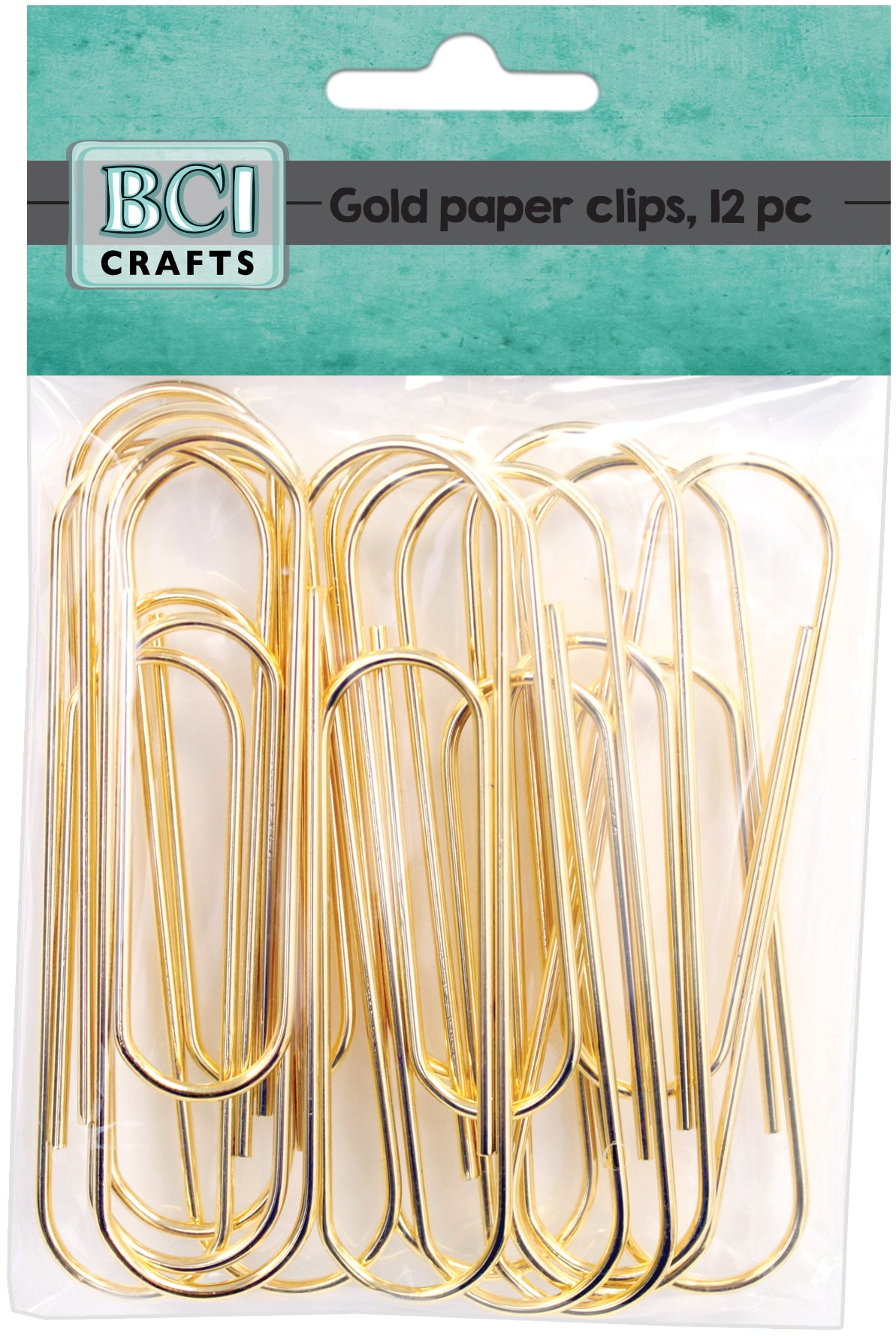 Jumbo Paper Clips 12/Pkg Gold