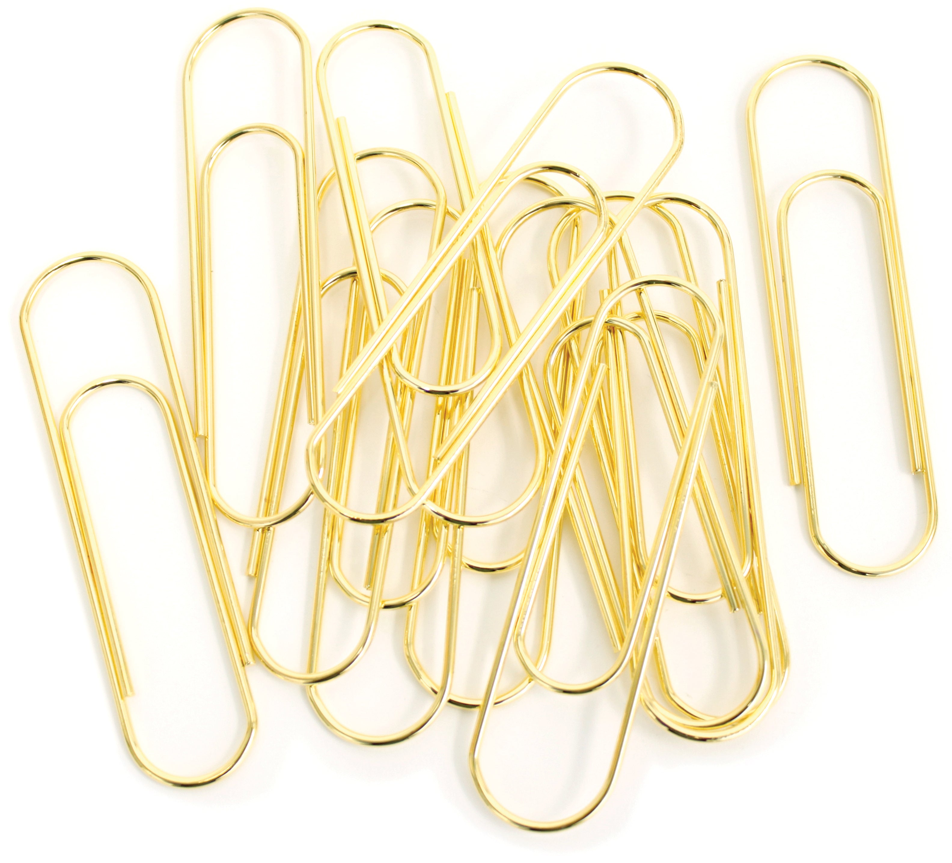 Jumbo Paper Clips 12/Pkg Gold