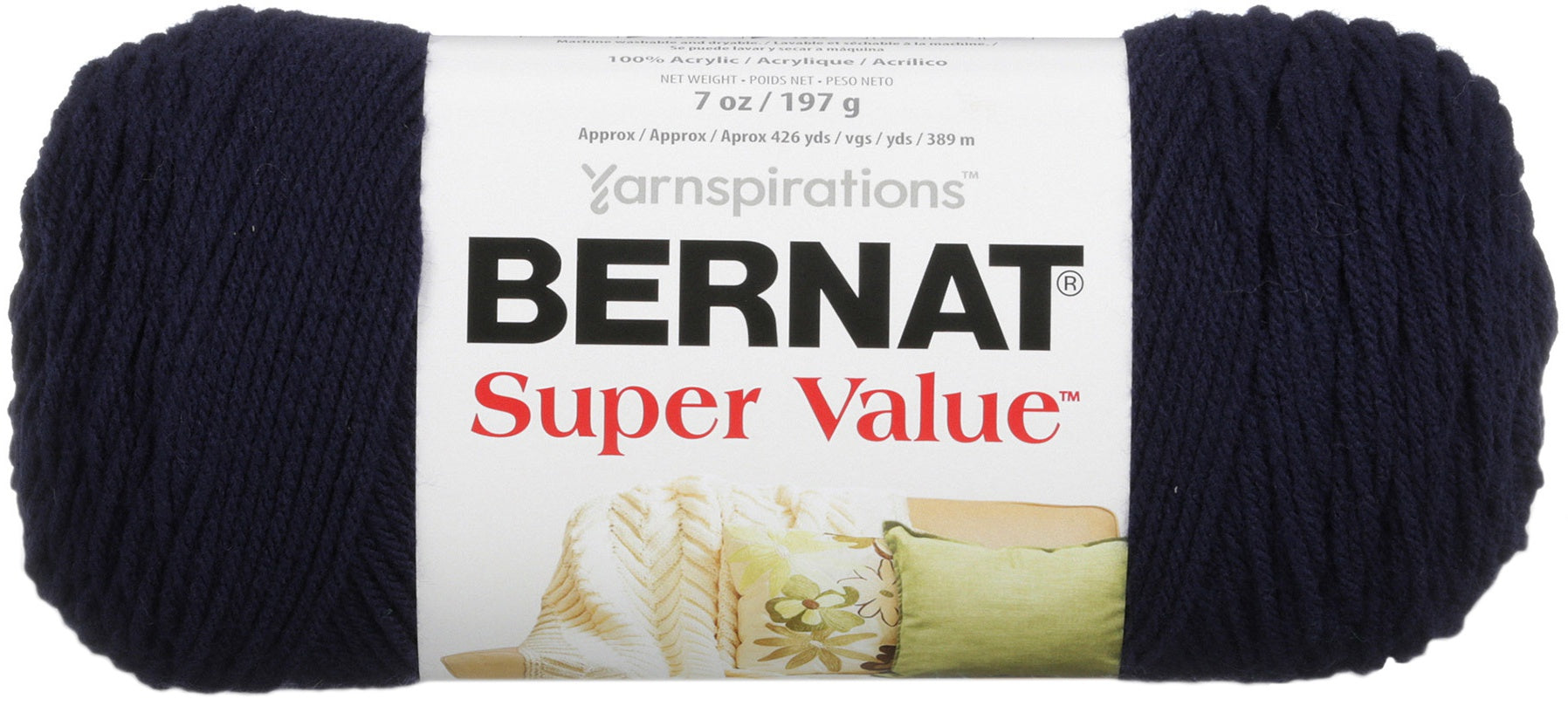 Super Value Solid Yarn Navy