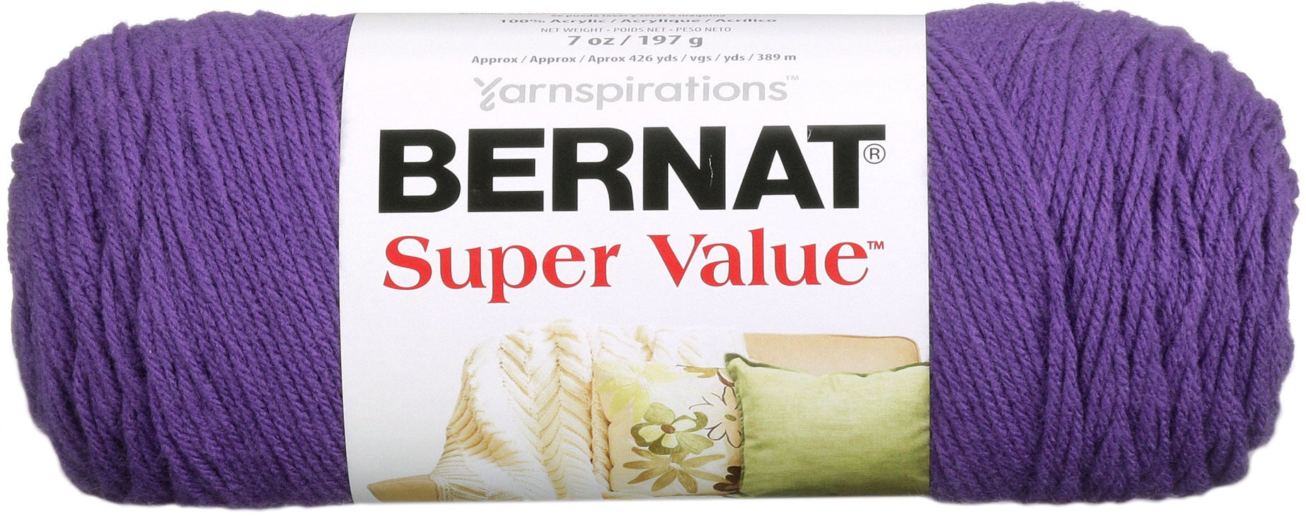 Super Value Solid Yarn Light Damson