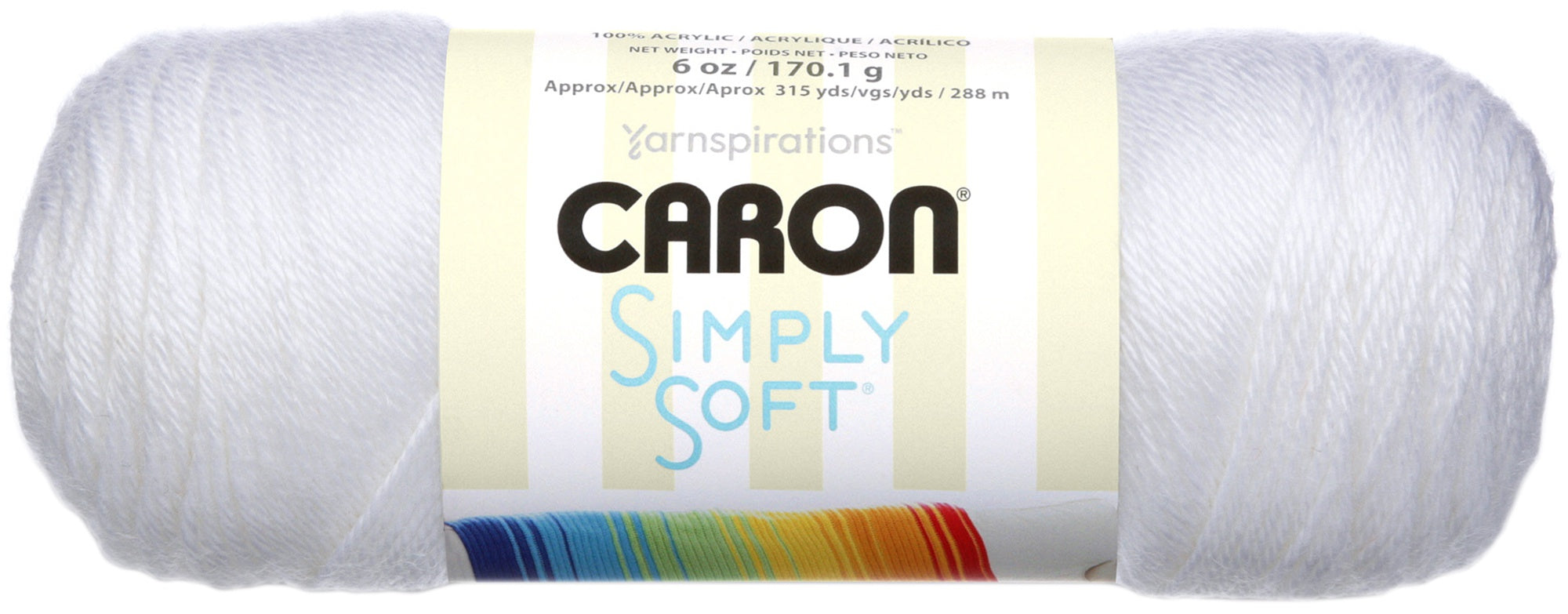 Simply Soft Solids Yarn White