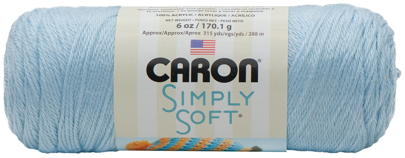 Simply Soft Solids Yarn Soft Blue