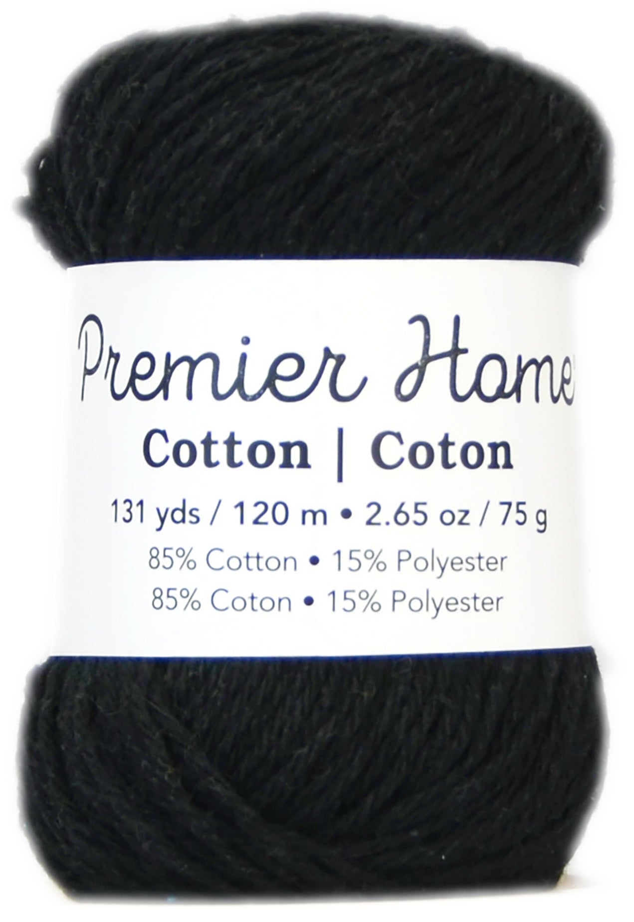 Home Cotton Yarn - Solid Black
