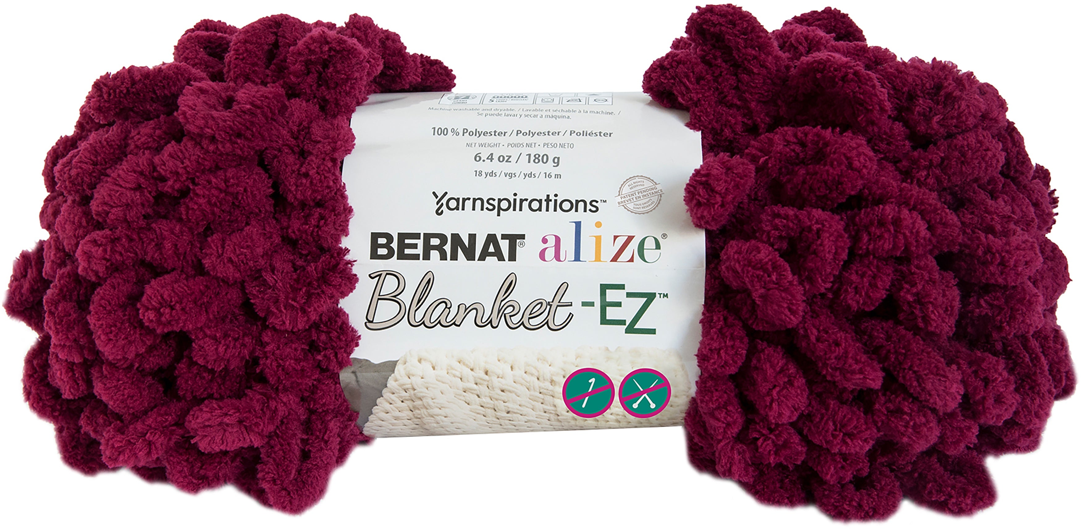Bernat Alize Blanket-EZ Yarn Burgundy