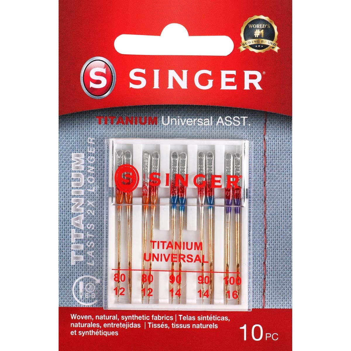Titanium Universal Regular Point Machine Needles Sizes 11/80 (4), 14/90 (4) & 16/100 (2)