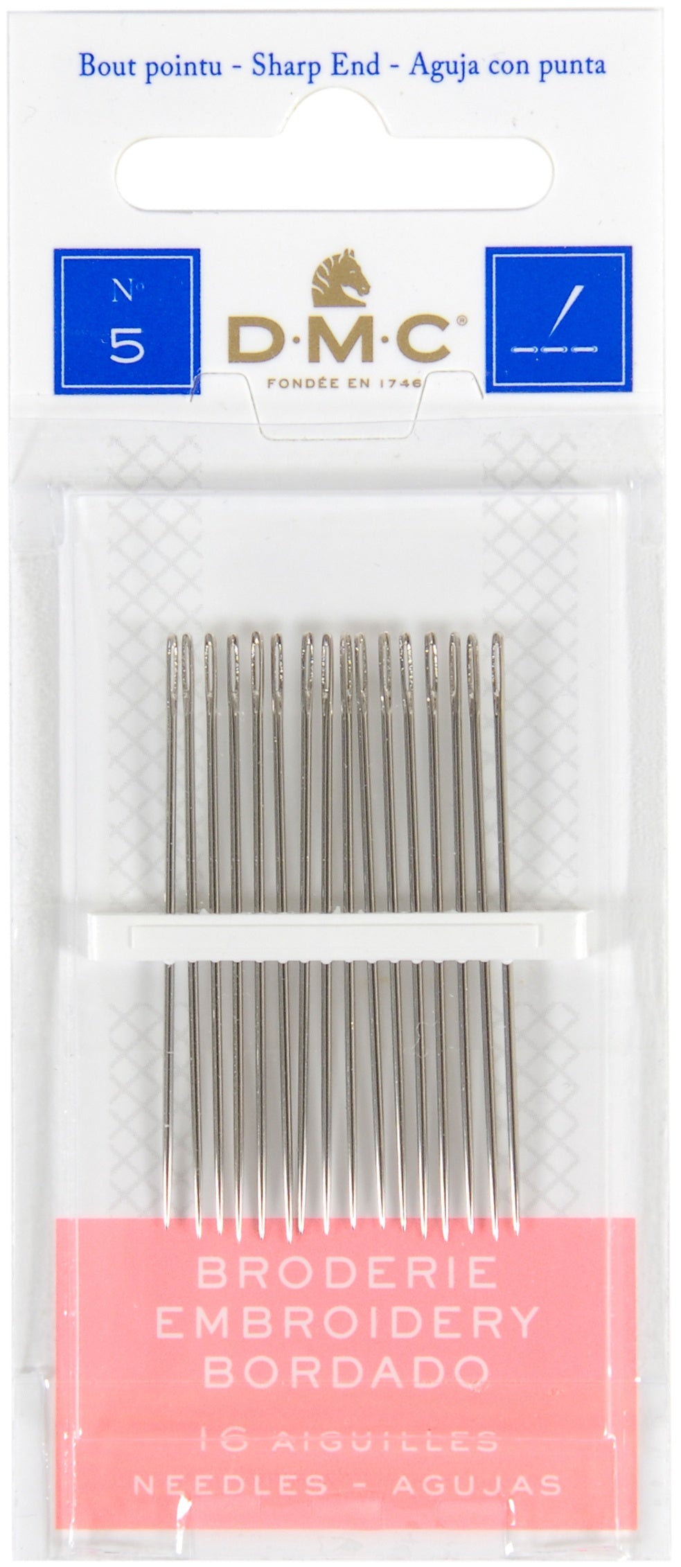 Embroidery Hand Needles-Size 5 16/Pkg