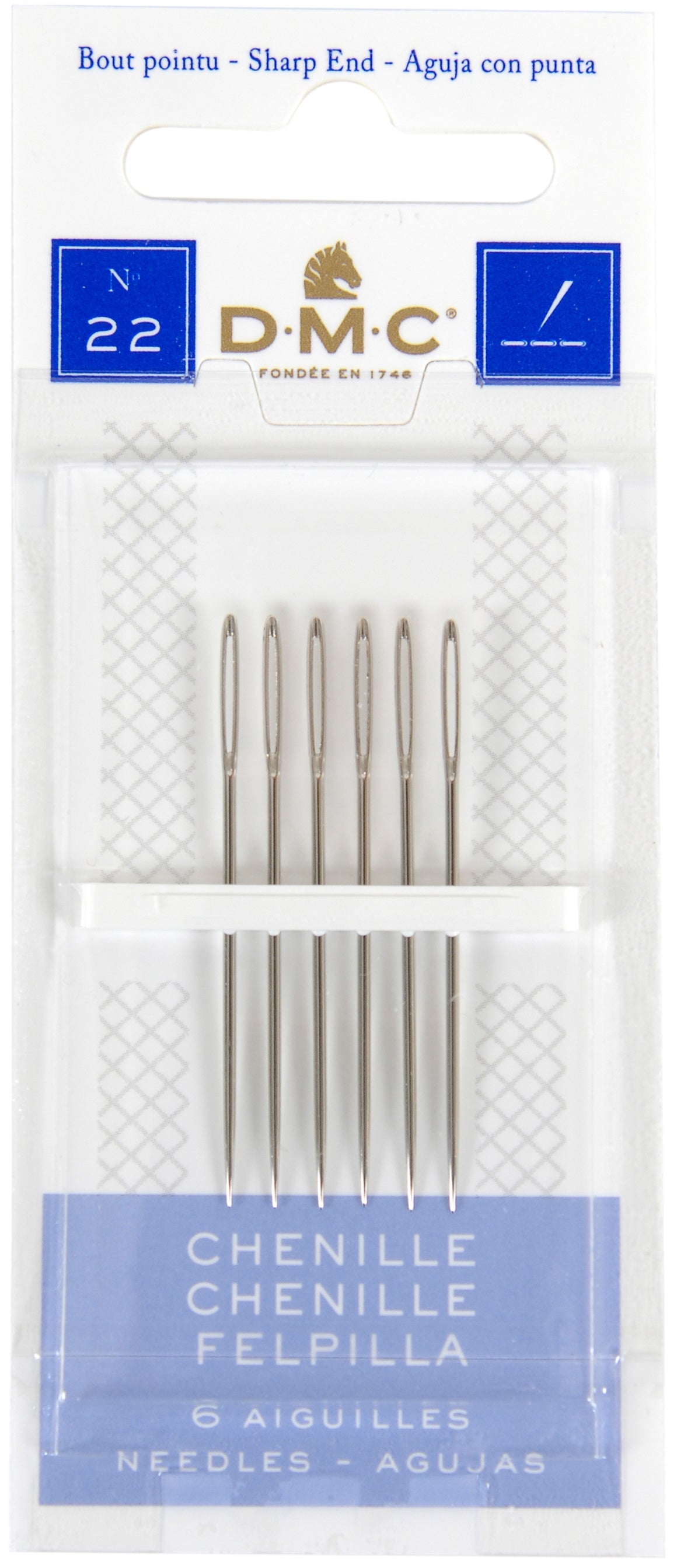 Chenille Hand Needles Size 22 6/Pkg