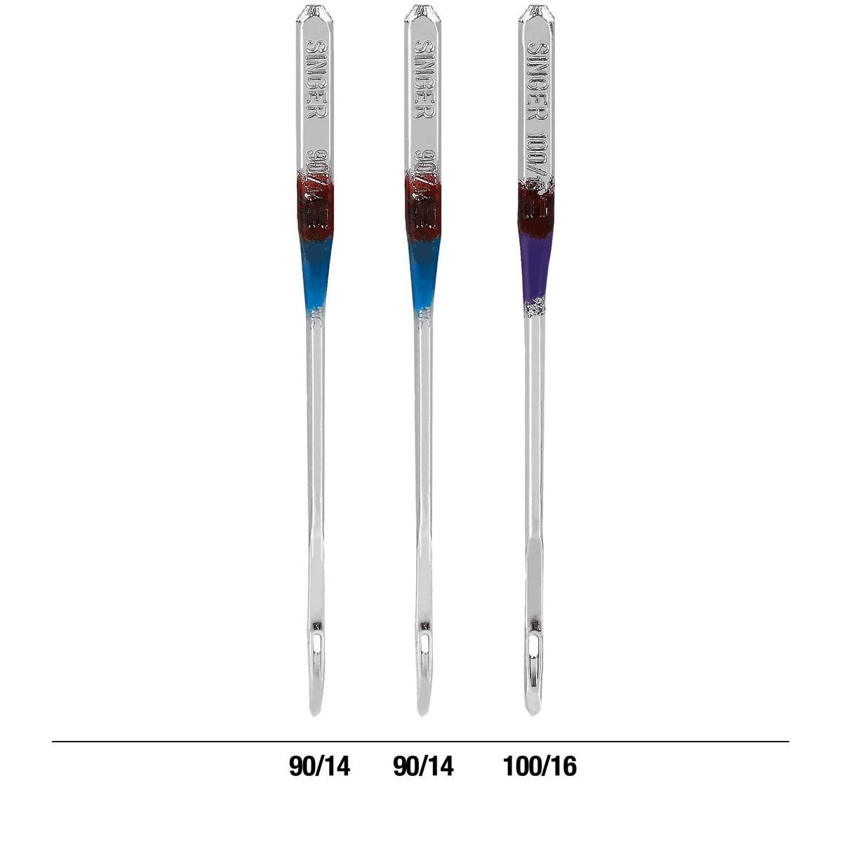 Universal Leather Machine Needles Sizes 14/90 (2) & 16/100 (1)