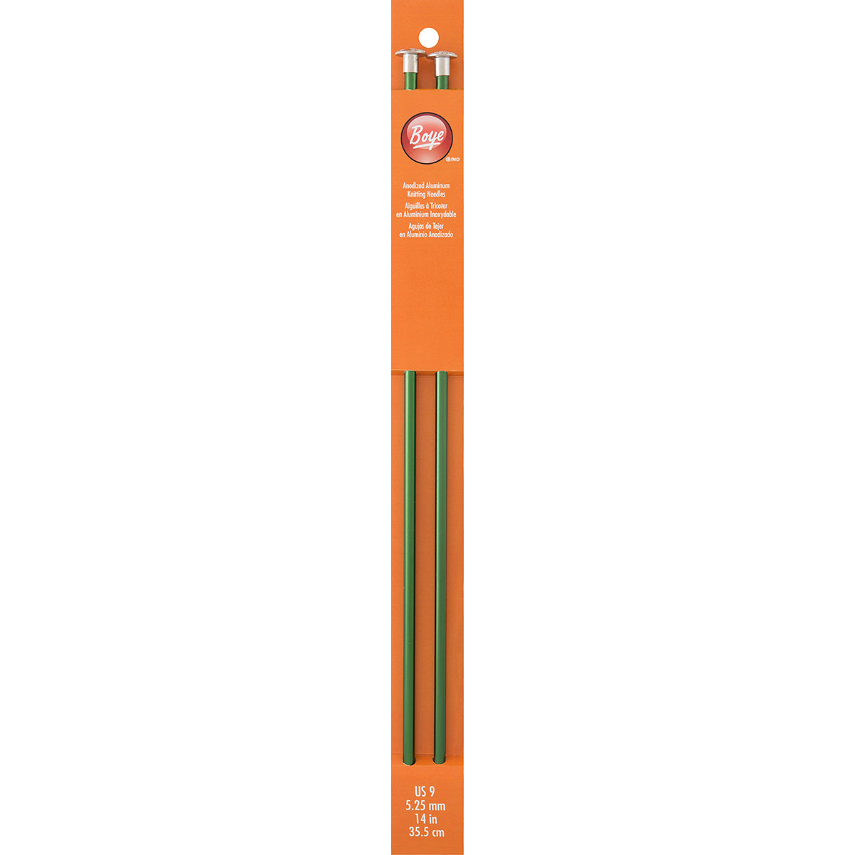 Single Point Aluminum Knitting Needles 14" Size 9/5.5mm