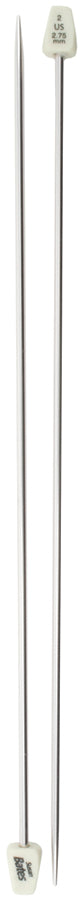 Silvalume Single Point Knitting Needles 10" Size 2/2.75mm