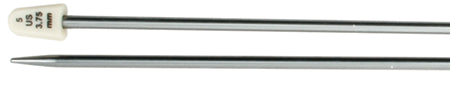 Silvalume Single Point Knitting Needles 10" Size 5/3.75mm