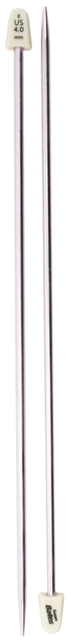 Silvalume Single Point Knitting Needles 10" Size 6/4mm