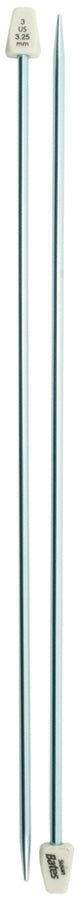 Silvalume Single Point Knitting Needles 14" Size 3/3.25mm