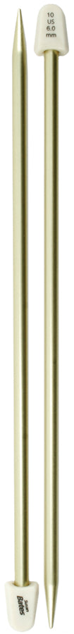 Silvalume Single Point Knitting Needles 14" Size 10/6mm