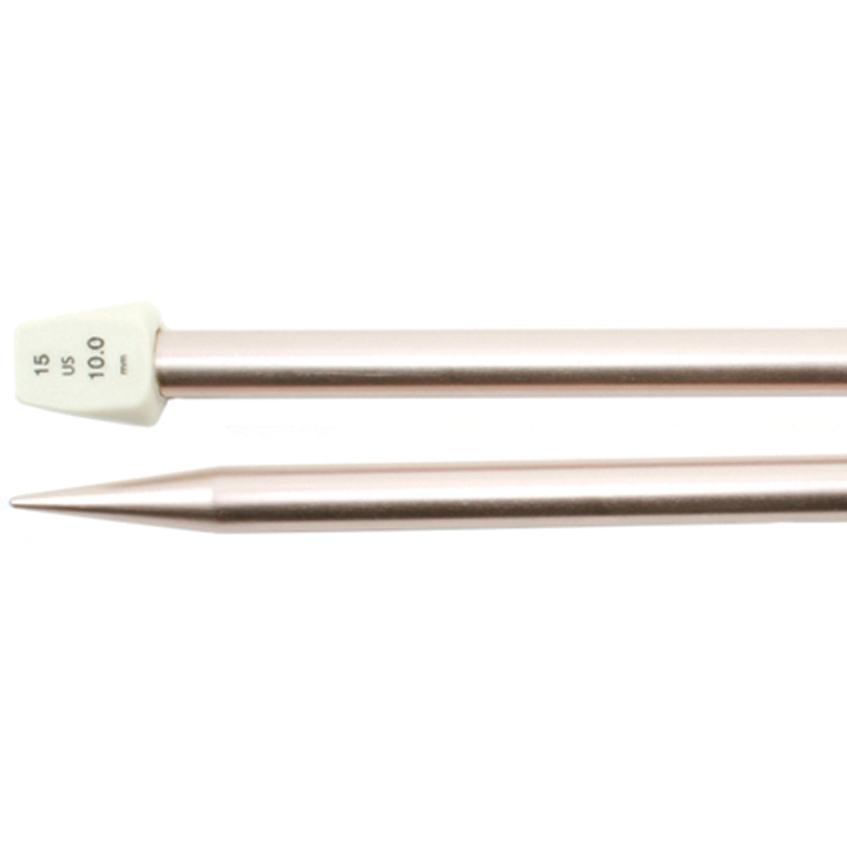 Silvalume Single Point Knitting Needles 14" Size 15/10mm