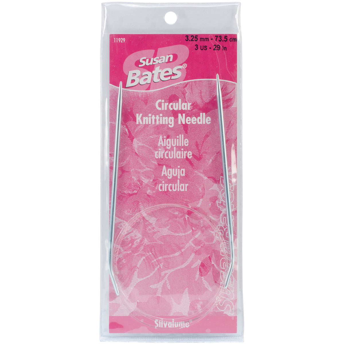 Silvalume Circular Knitting Needles 29" Size 3/3.25mm
